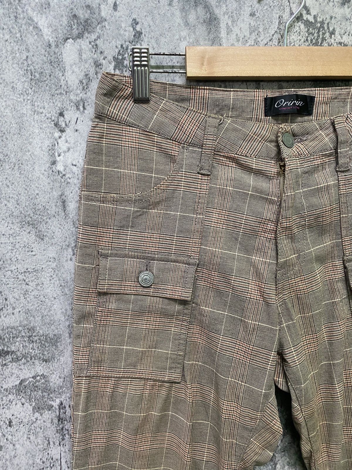 Designer × Japanese Brand Japanese ORIRIN Flared Checked Bush Pant Size US 29 - 12 Thumbnail