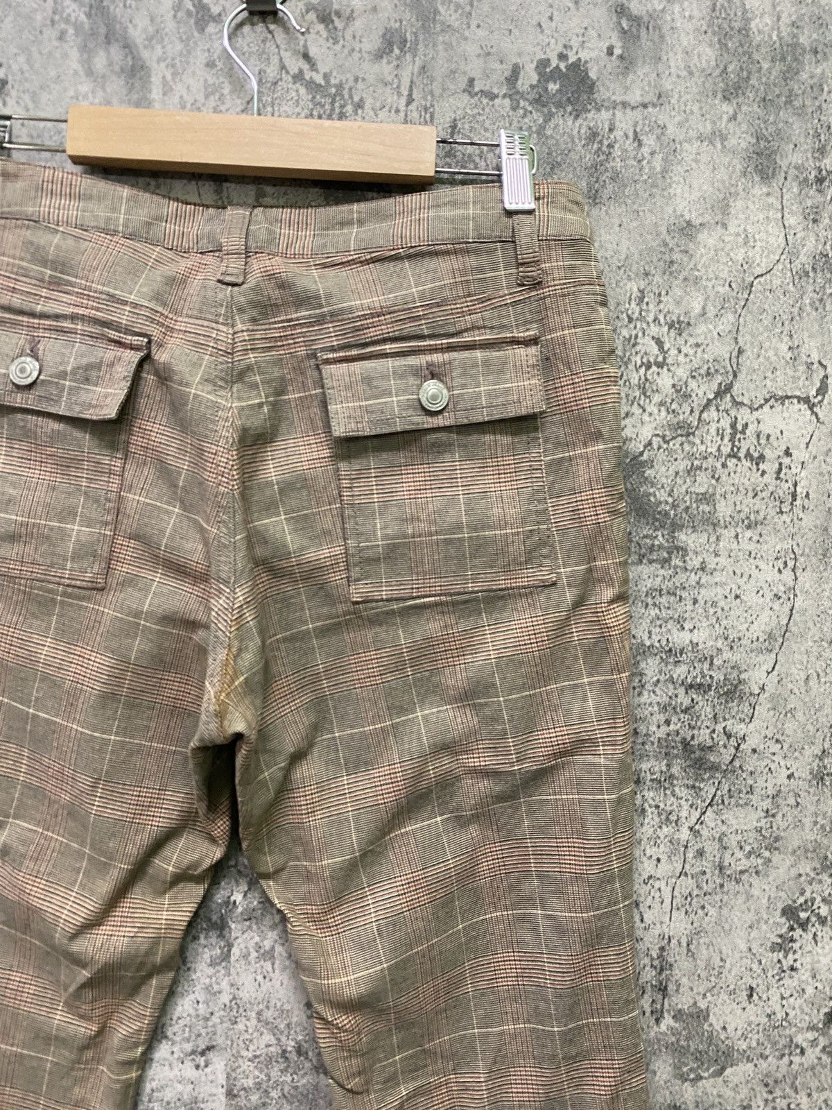 Designer × Japanese Brand Japanese ORIRIN Flared Checked Bush Pant Size US 29 - 15 Thumbnail