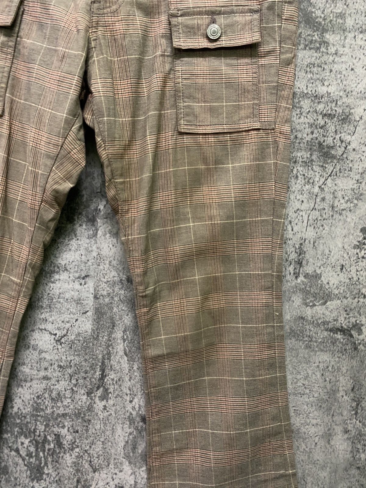 Designer × Japanese Brand Japanese ORIRIN Flared Checked Bush Pant Size US 29 - 6 Thumbnail