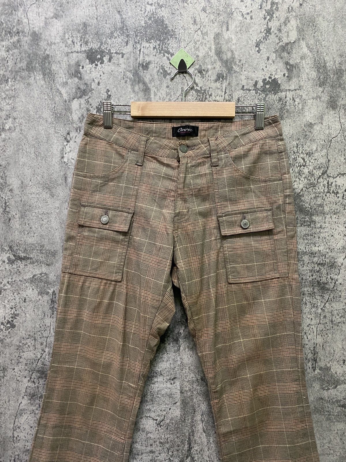Designer × Japanese Brand Japanese ORIRIN Flared Checked Bush Pant Size US 29 - 3 Thumbnail