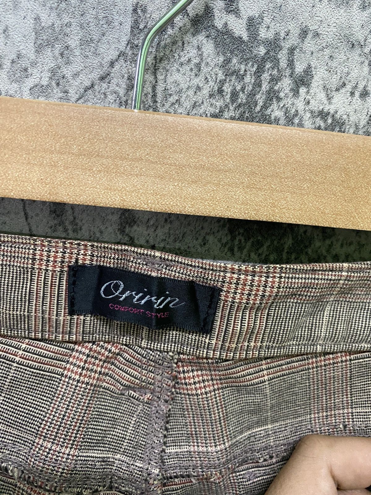 Designer × Japanese Brand Japanese ORIRIN Flared Checked Bush Pant Size US 29 - 24 Thumbnail