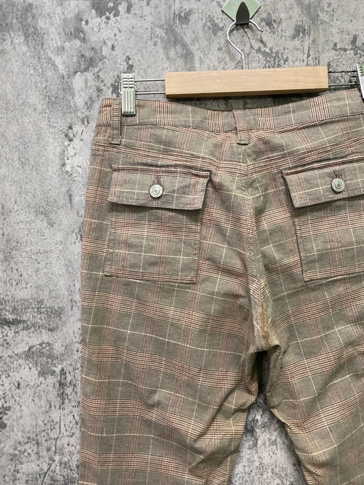 Designer × Japanese Brand Japanese ORIRIN Flared Checked Bush Pant Size US 29 - 14 Thumbnail
