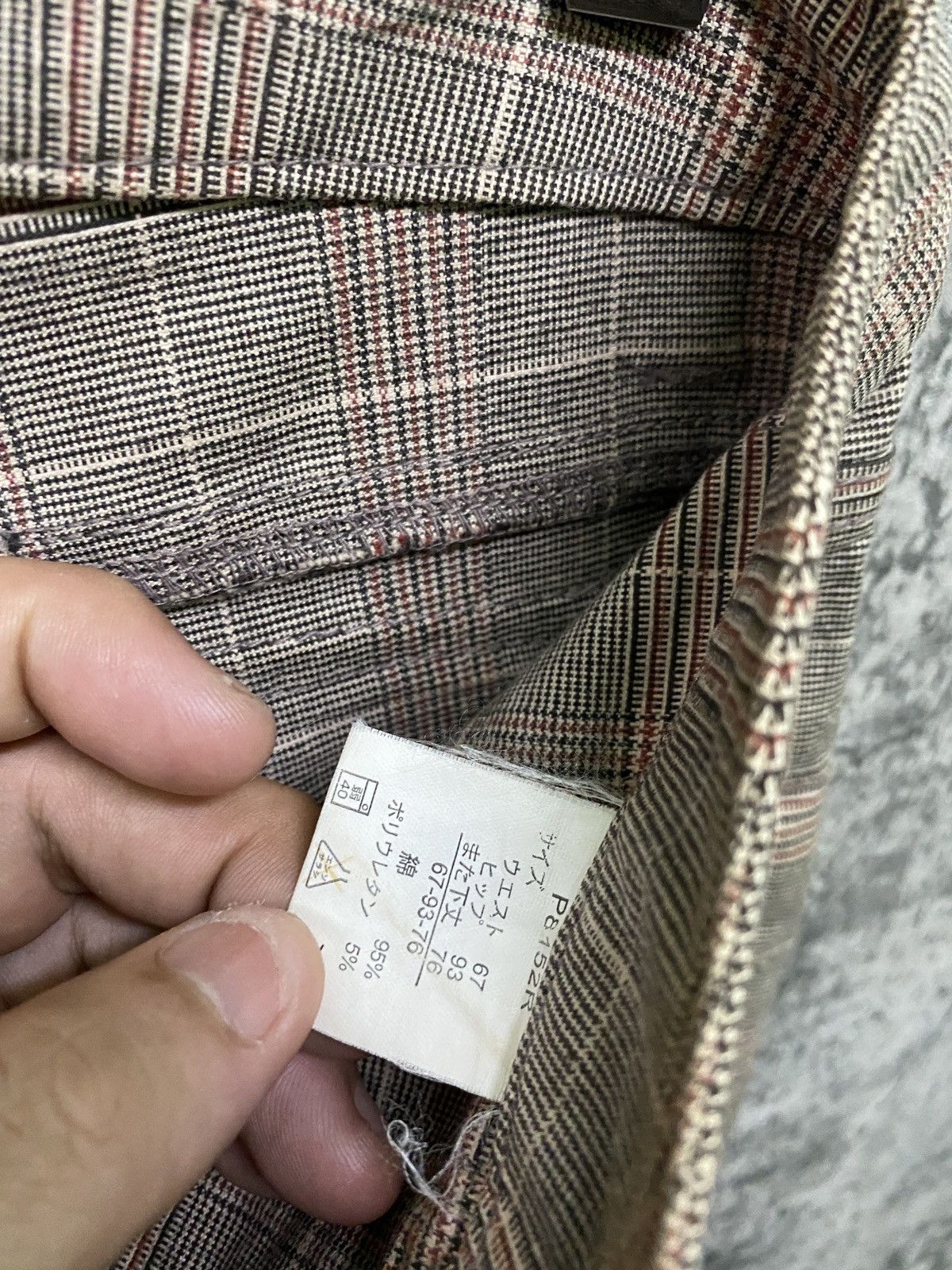 Designer × Japanese Brand Japanese ORIRIN Flared Checked Bush Pant Size US 29 - 23 Thumbnail