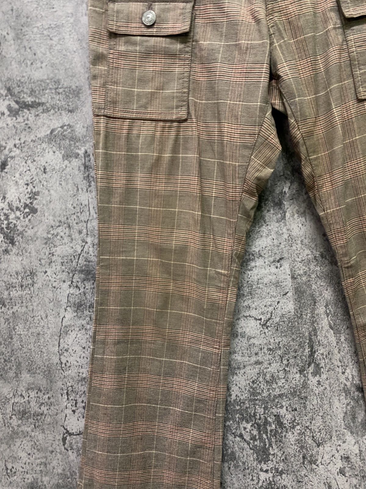 Designer × Japanese Brand Japanese ORIRIN Flared Checked Bush Pant Size US 29 - 8 Thumbnail