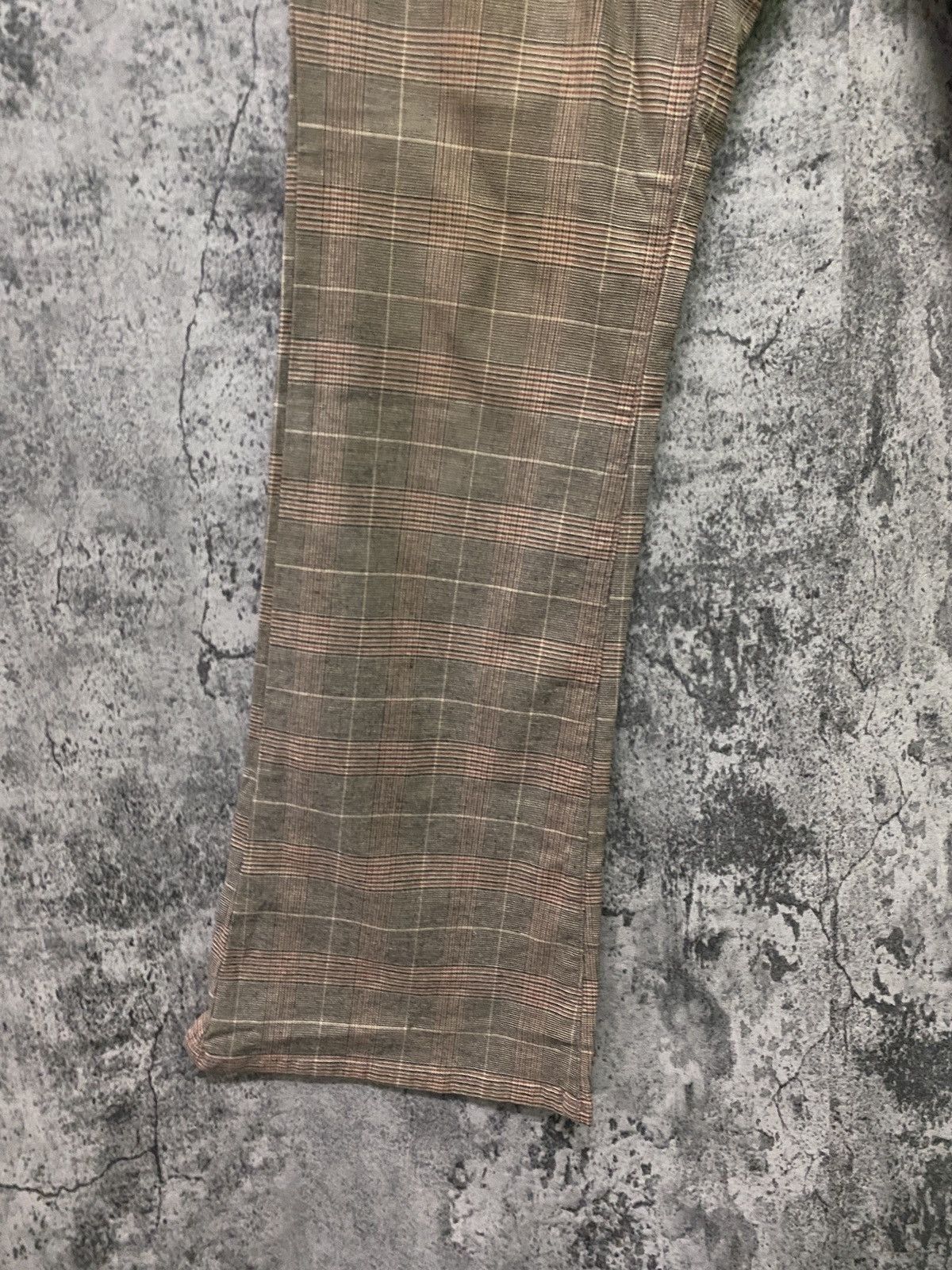 Designer × Japanese Brand Japanese ORIRIN Flared Checked Bush Pant Size US 29 - 9 Thumbnail