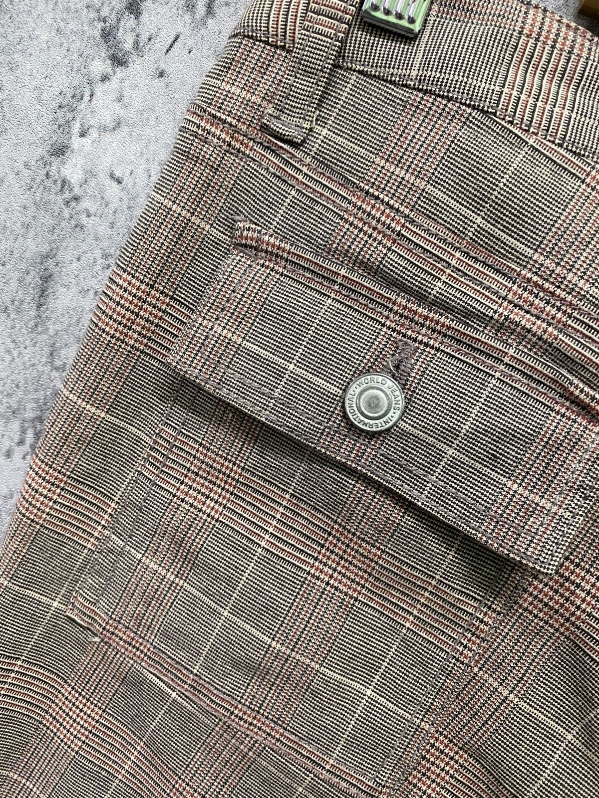 Designer × Japanese Brand Japanese ORIRIN Flared Checked Bush Pant Size US 29 - 21 Thumbnail
