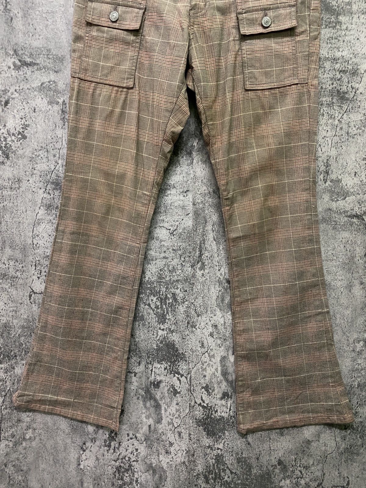 Designer × Japanese Brand Japanese ORIRIN Flared Checked Bush Pant Size US 29 - 10 Thumbnail