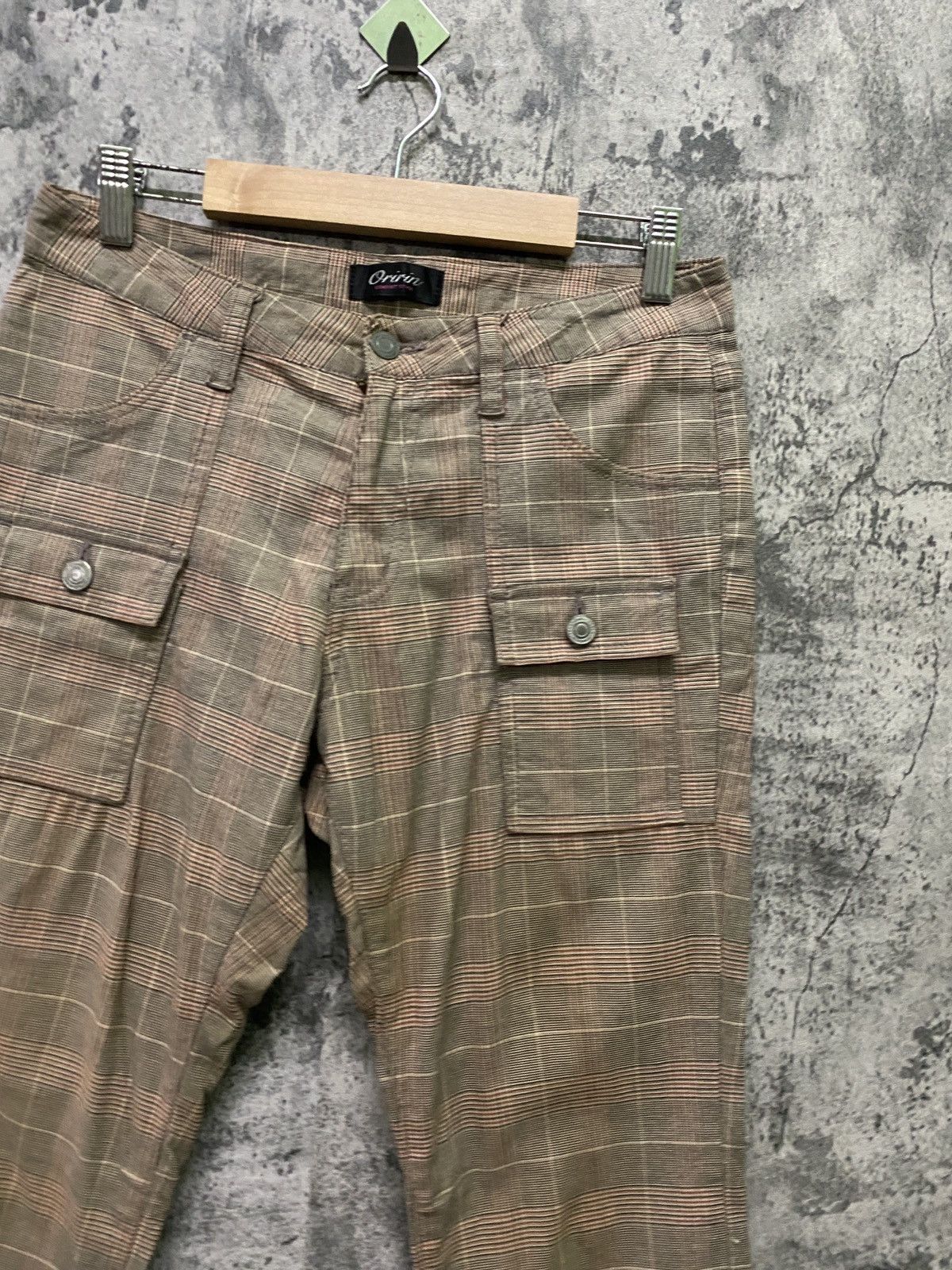 Designer × Japanese Brand Japanese ORIRIN Flared Checked Bush Pant Size US 29 - 5 Thumbnail
