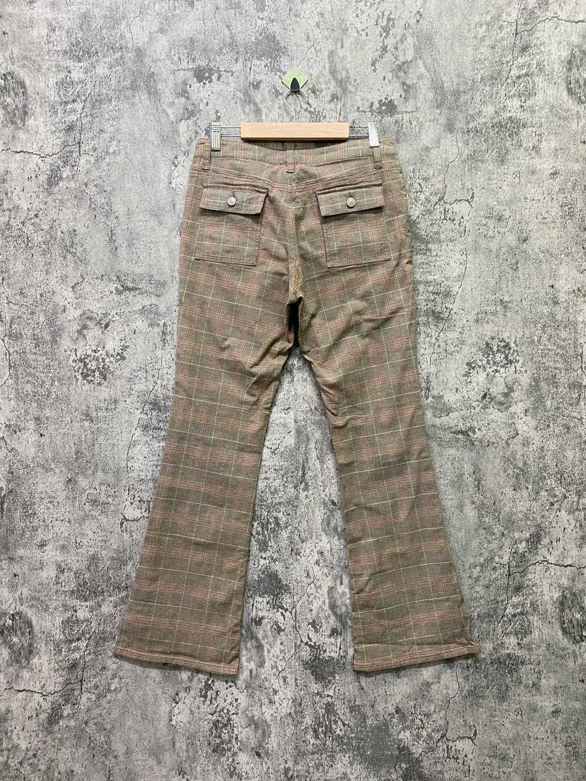 Designer × Japanese Brand Japanese ORIRIN Flared Checked Bush Pant Size US 29 - 2 Thumbnail
