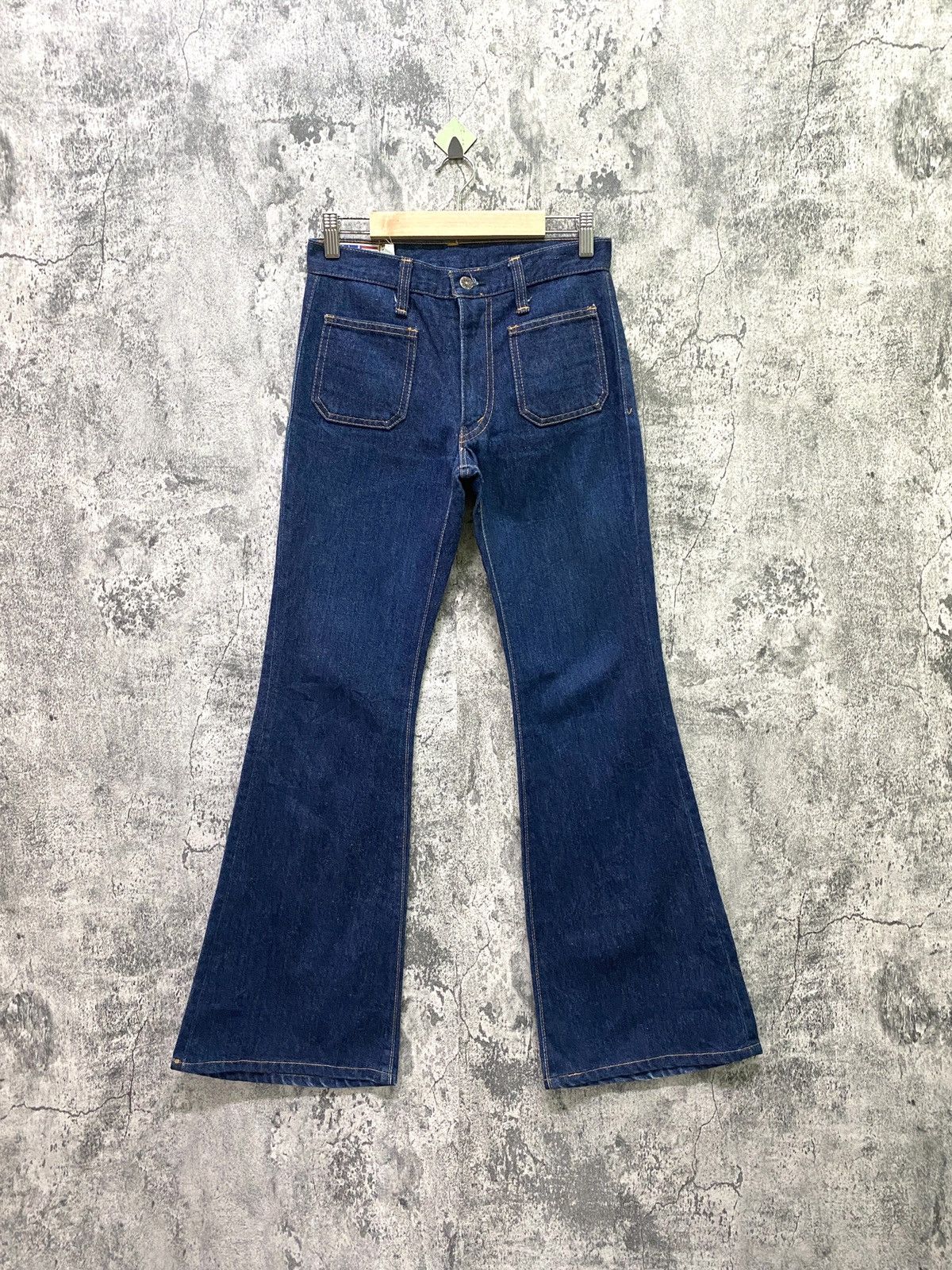 Vintage BOBSON Bush Pants Flare Jeans Bootcut Wide Leg Denim