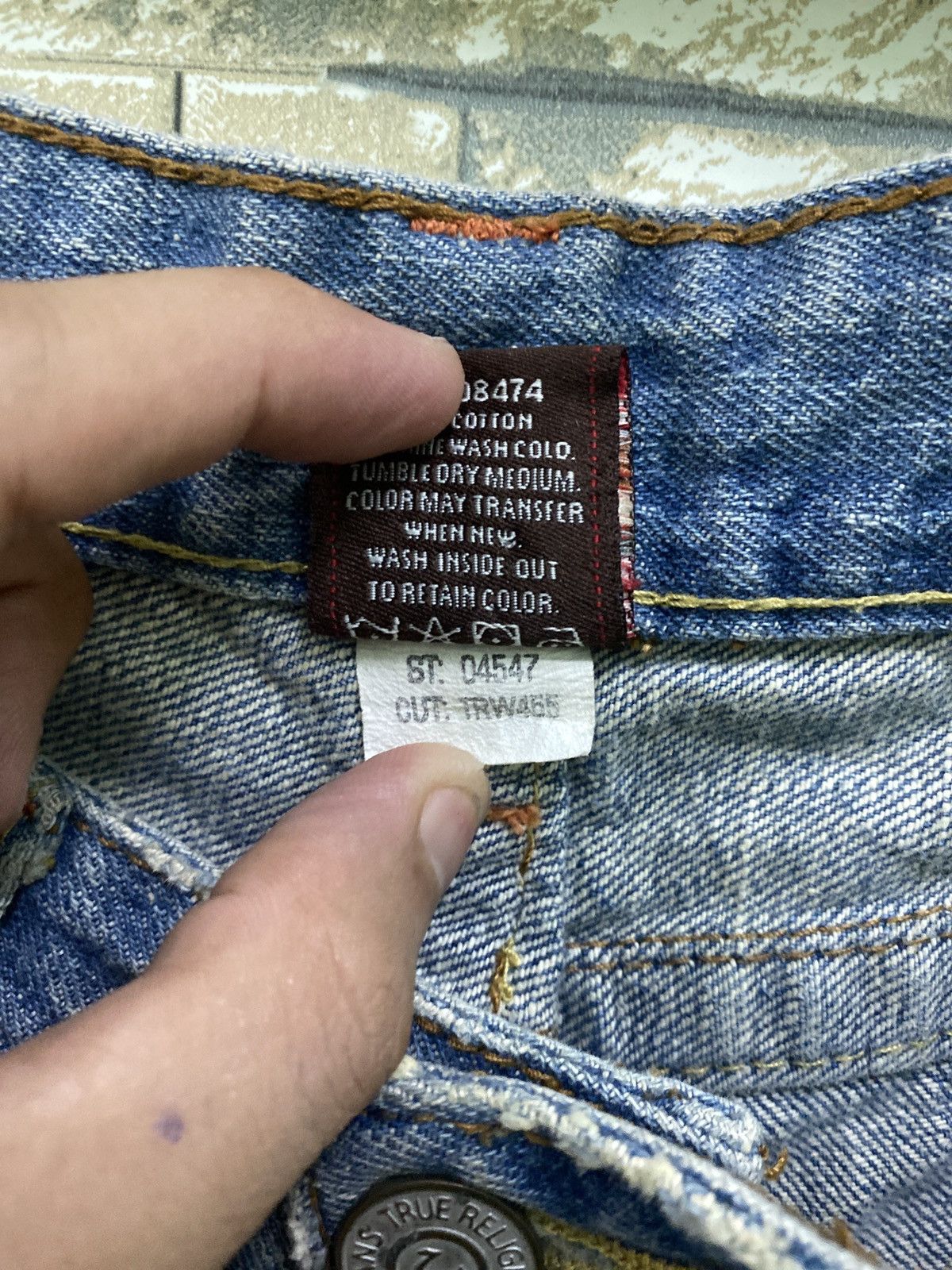 True Religion TRUE RELIGION Jeans Ripped Distressed Low Rise Denim Size US 28 / EU 44 - 19 Thumbnail