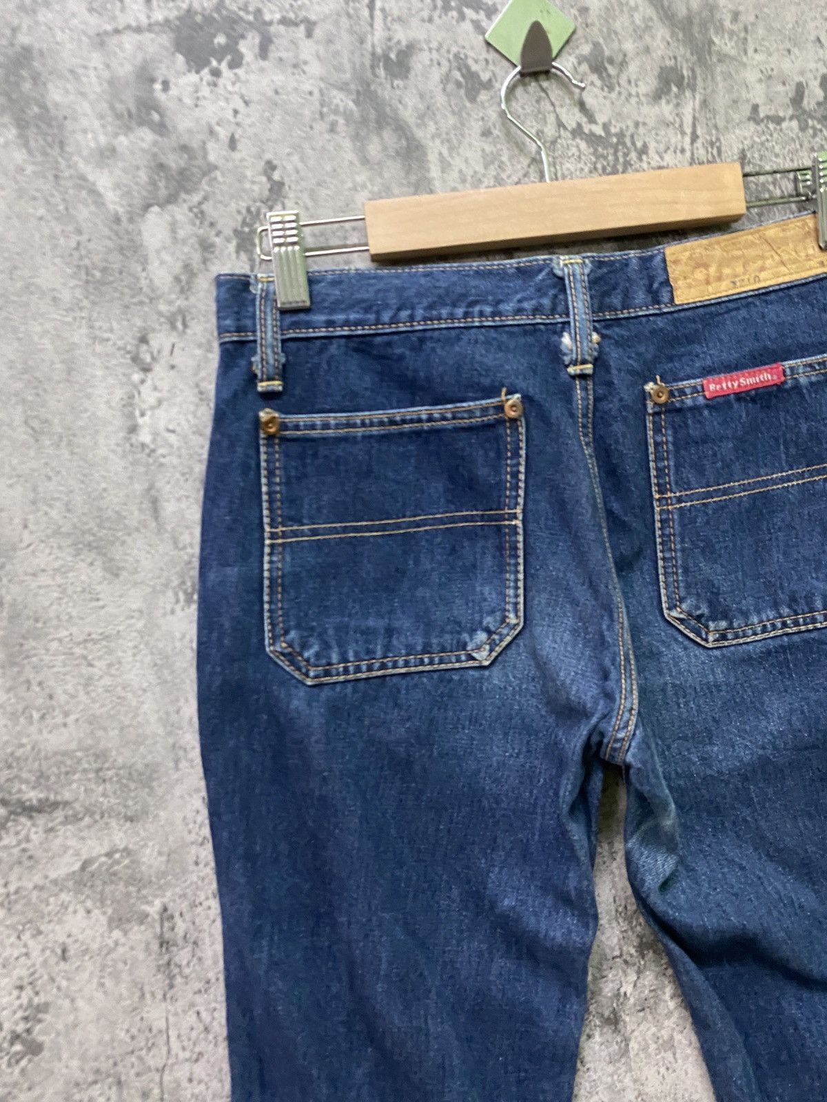 Designer × Japanese Brand BETTY SMITH Bush Wide Leg Flared Denim Pants Size US 27 - 12 Thumbnail