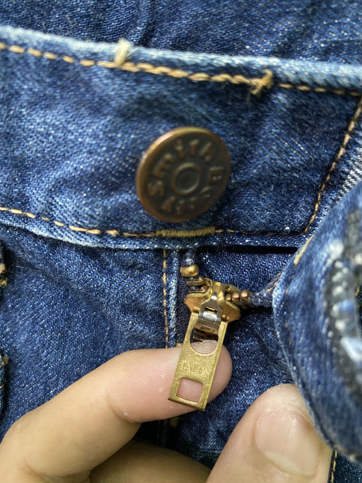 Designer × Japanese Brand BETTY SMITH Bush Wide Leg Flared Denim Pants Size US 27 - 10 Thumbnail