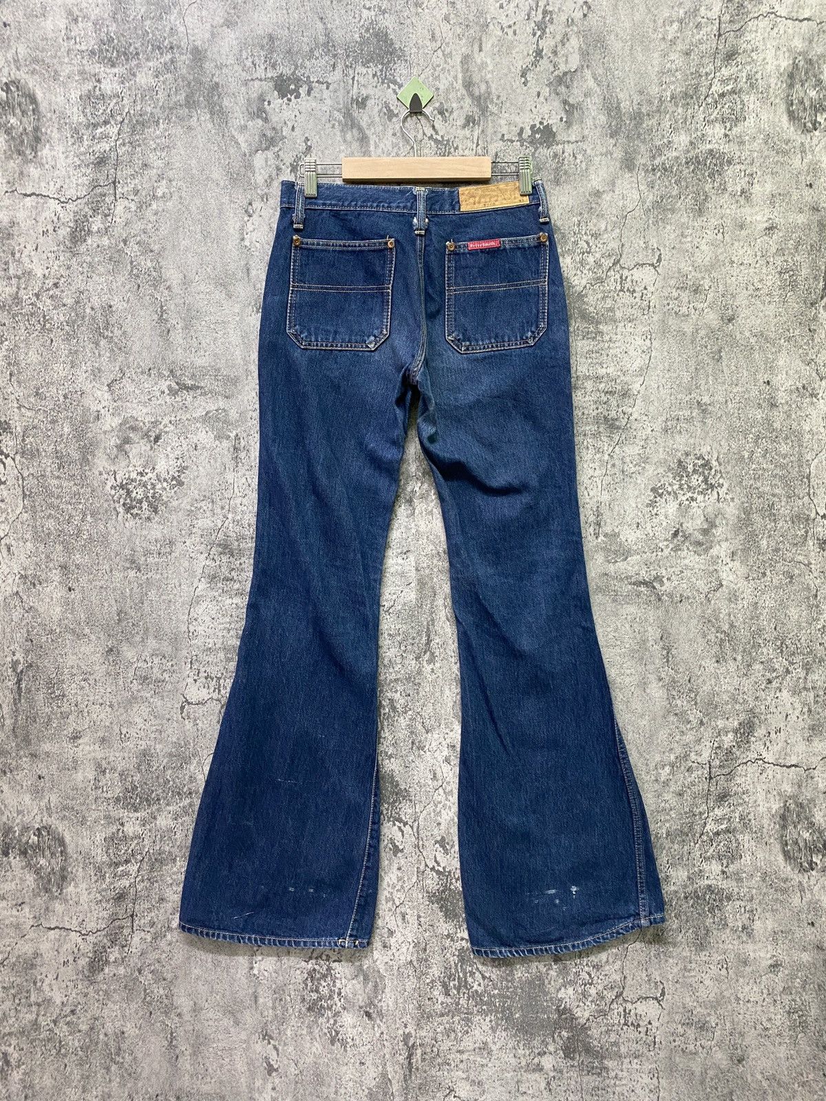 Designer × Japanese Brand BETTY SMITH Bush Wide Leg Flared Denim Pants Size US 27 - 2 Thumbnail
