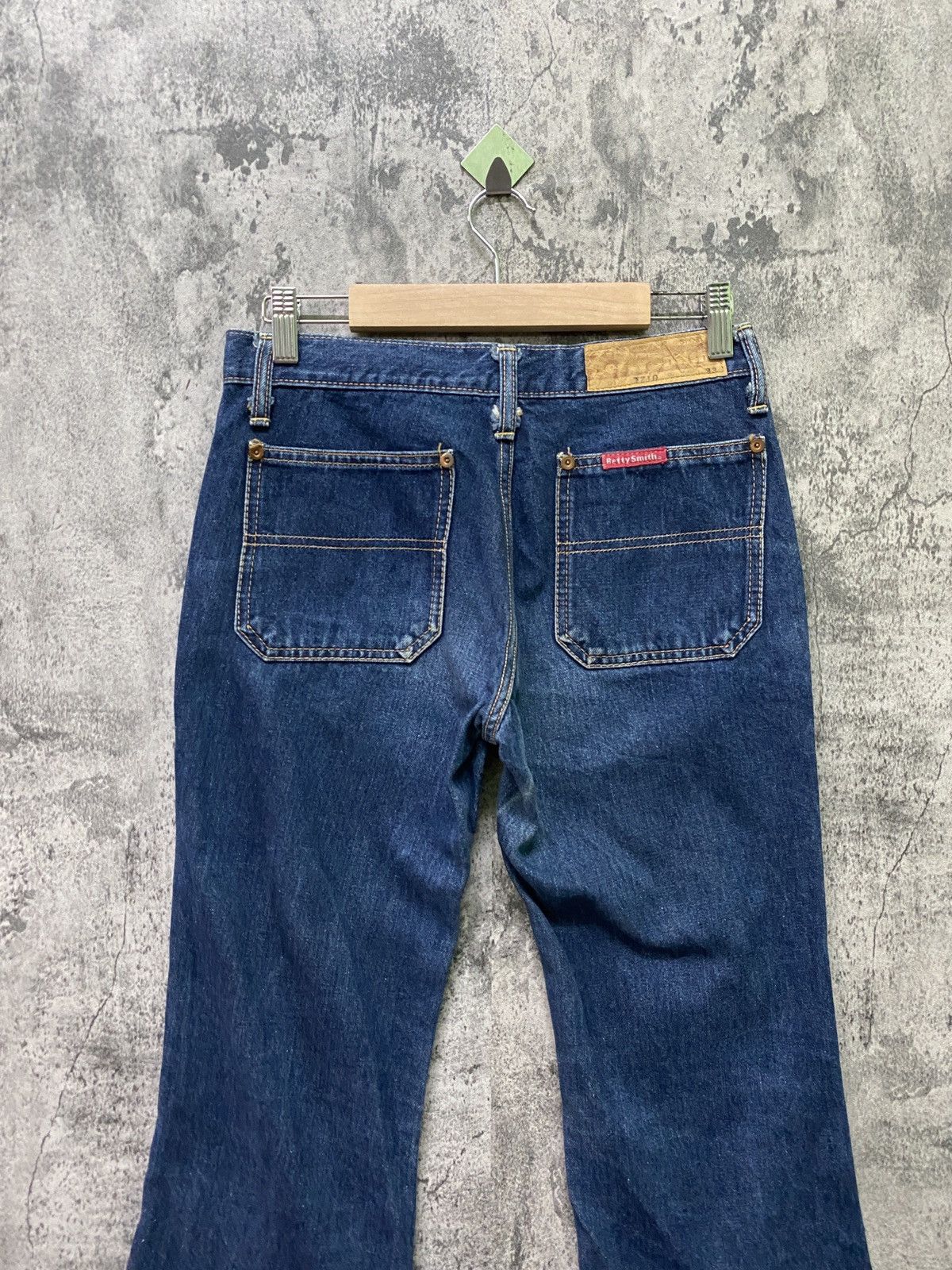 Designer × Japanese Brand BETTY SMITH Bush Wide Leg Flared Denim Pants Size US 27 - 11 Thumbnail