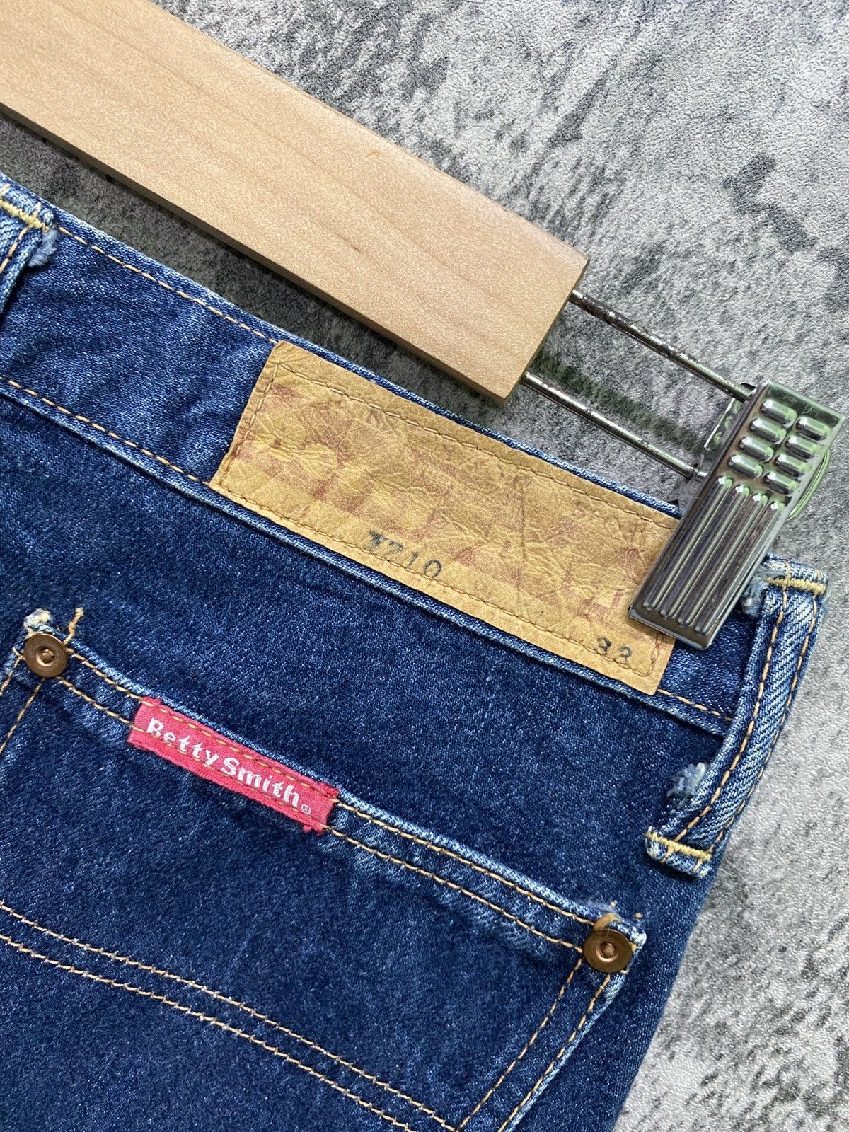 Designer × Japanese Brand BETTY SMITH Bush Wide Leg Flared Denim Pants Size US 27 - 17 Thumbnail