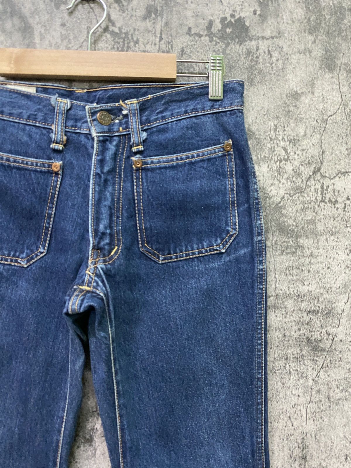 Designer × Japanese Brand BETTY SMITH Bush Wide Leg Flared Denim Pants Size US 27 - 5 Thumbnail