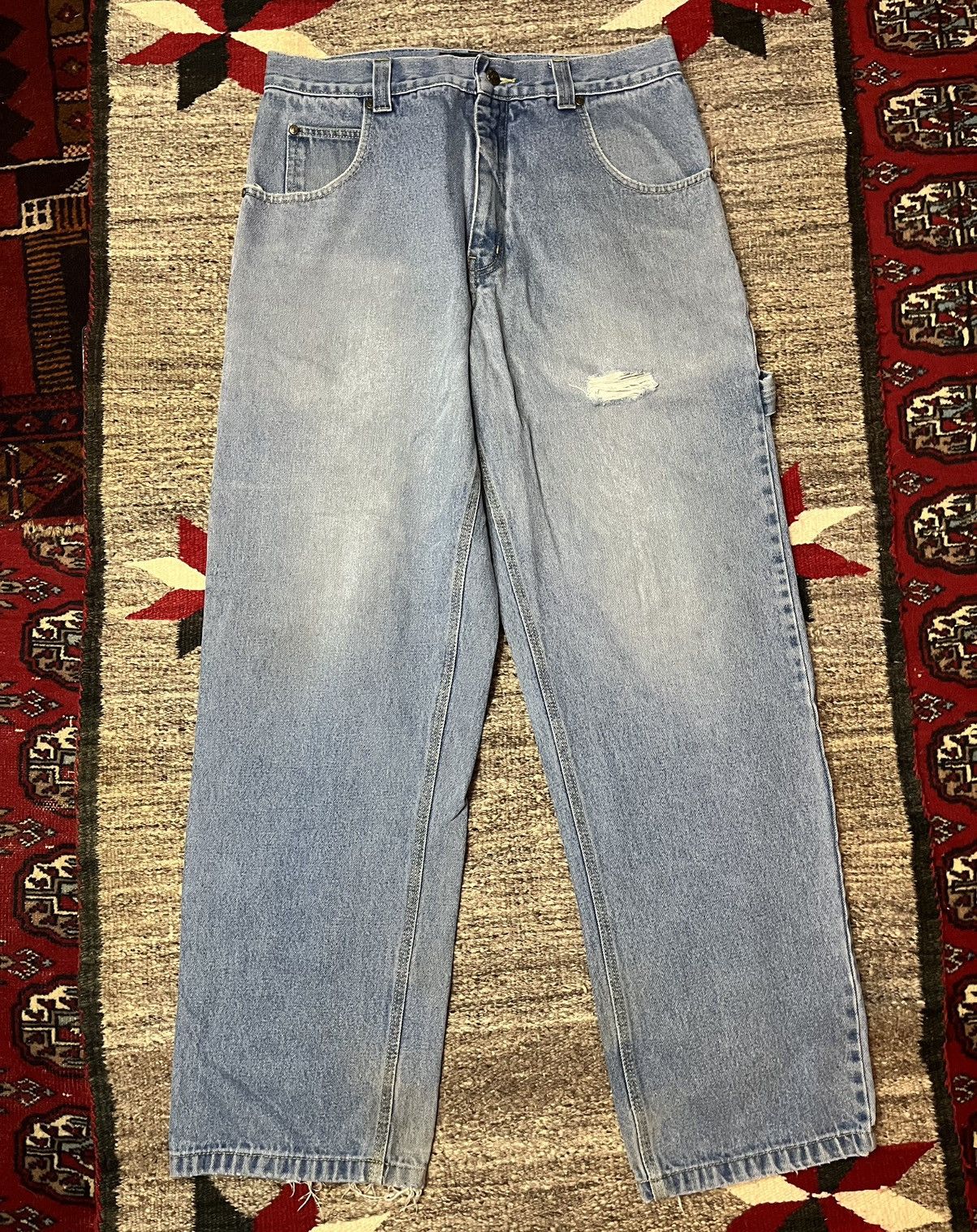 Unsound Rags × Vintage 90s BAGGY SKATER LOCO JEANS Size US 34 / EU 50 - 1 Thumbnail