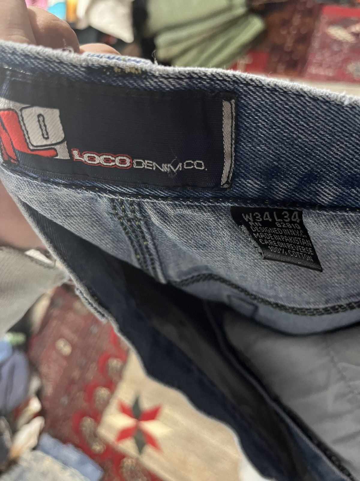 Unsound Rags × Vintage 90s BAGGY SKATER LOCO JEANS Size US 34 / EU 50 - 6 Thumbnail