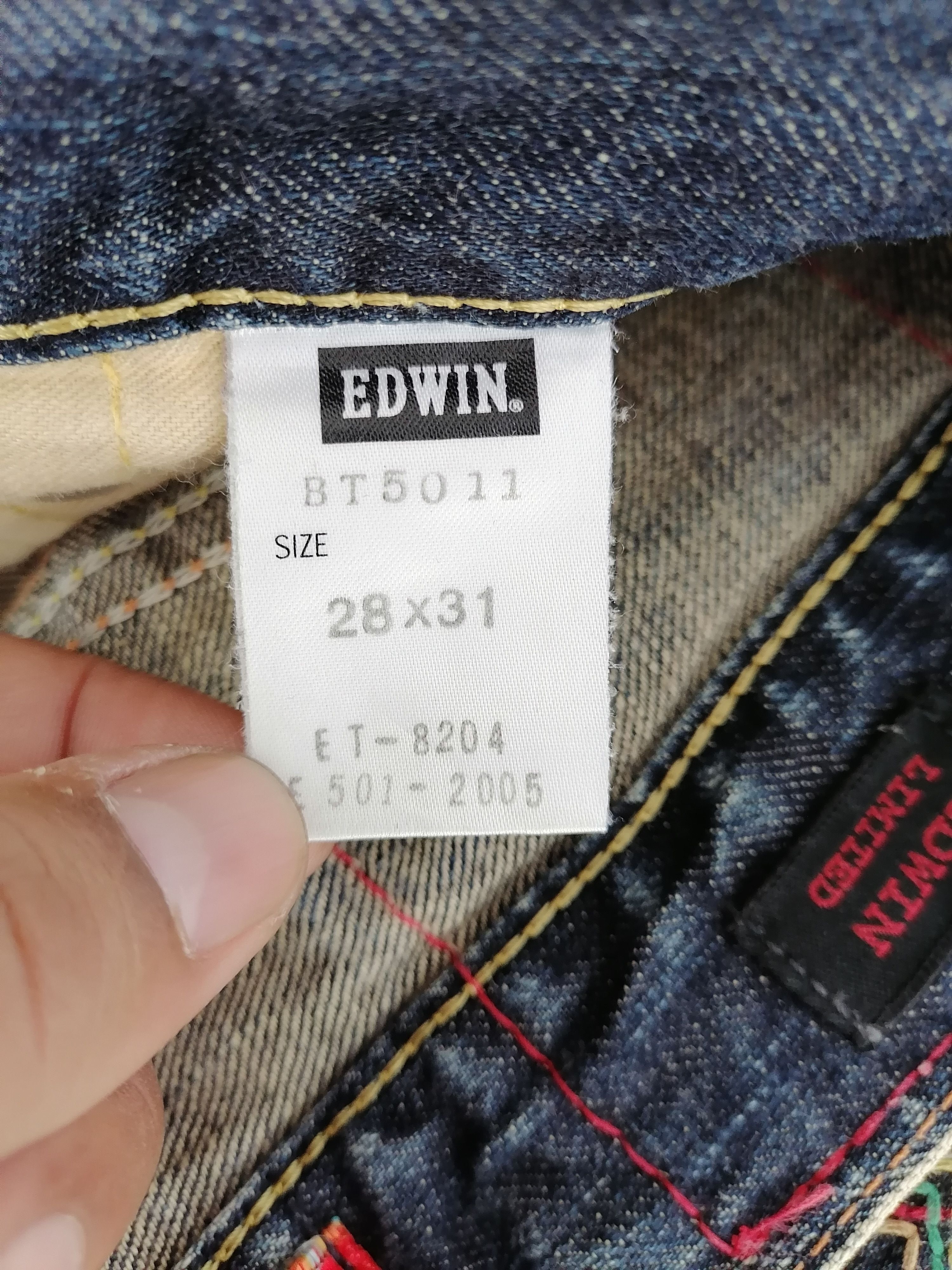 Edwin Edwin 503 Blue Trip Distressed Denim Pants Size US 29 - 10 Thumbnail