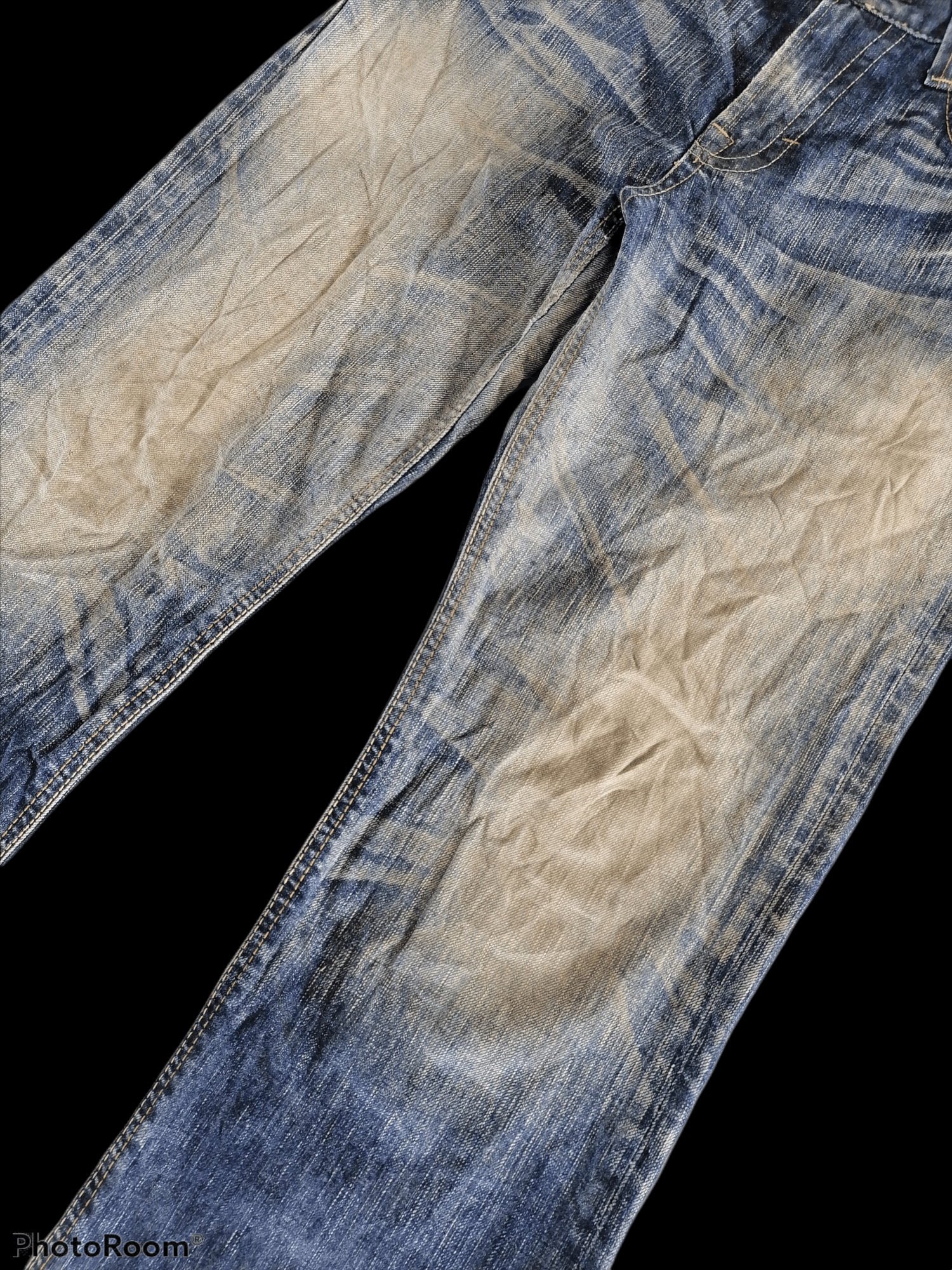 Edwin Edwin 503 Blue Trip Distressed Denim Pants Size US 29 - 3 Thumbnail