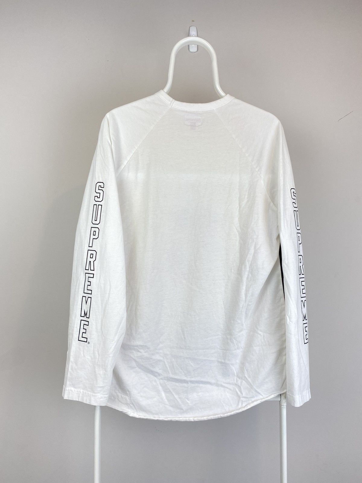 Supreme 2019 Supreme Ghost Rider Raglan Longsleeve Tee Shirt White Size US M / EU 48-50 / 2 - 8 Thumbnail