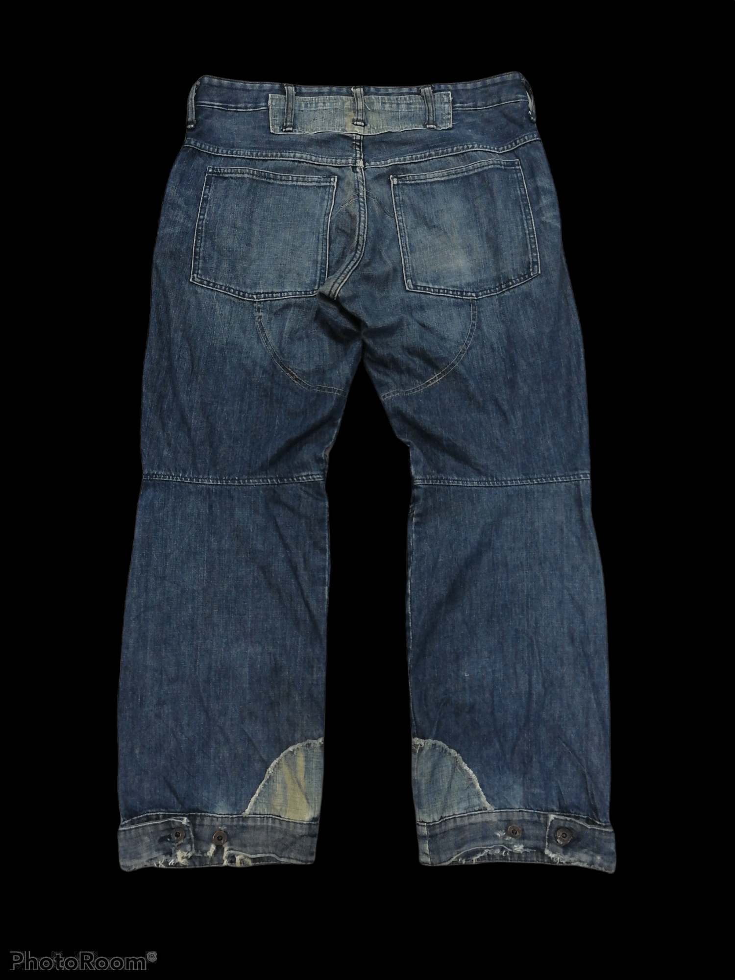 G-Star G Star Raw Biker Distressed Denim Bondage Pants Size US 36 / EU 52 - 8 Thumbnail