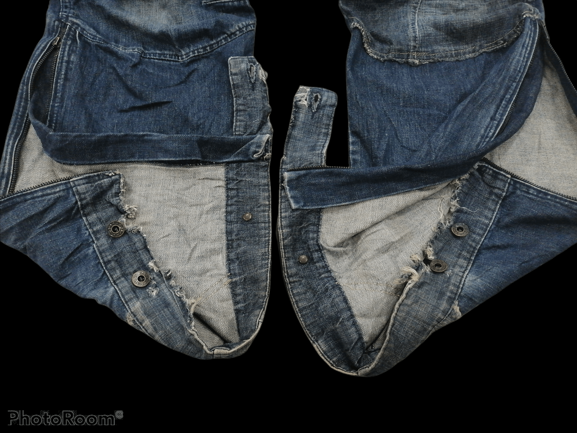 G-Star G Star Raw Biker Distressed Denim Bondage Pants Size US 36 / EU 52 - 7 Thumbnail