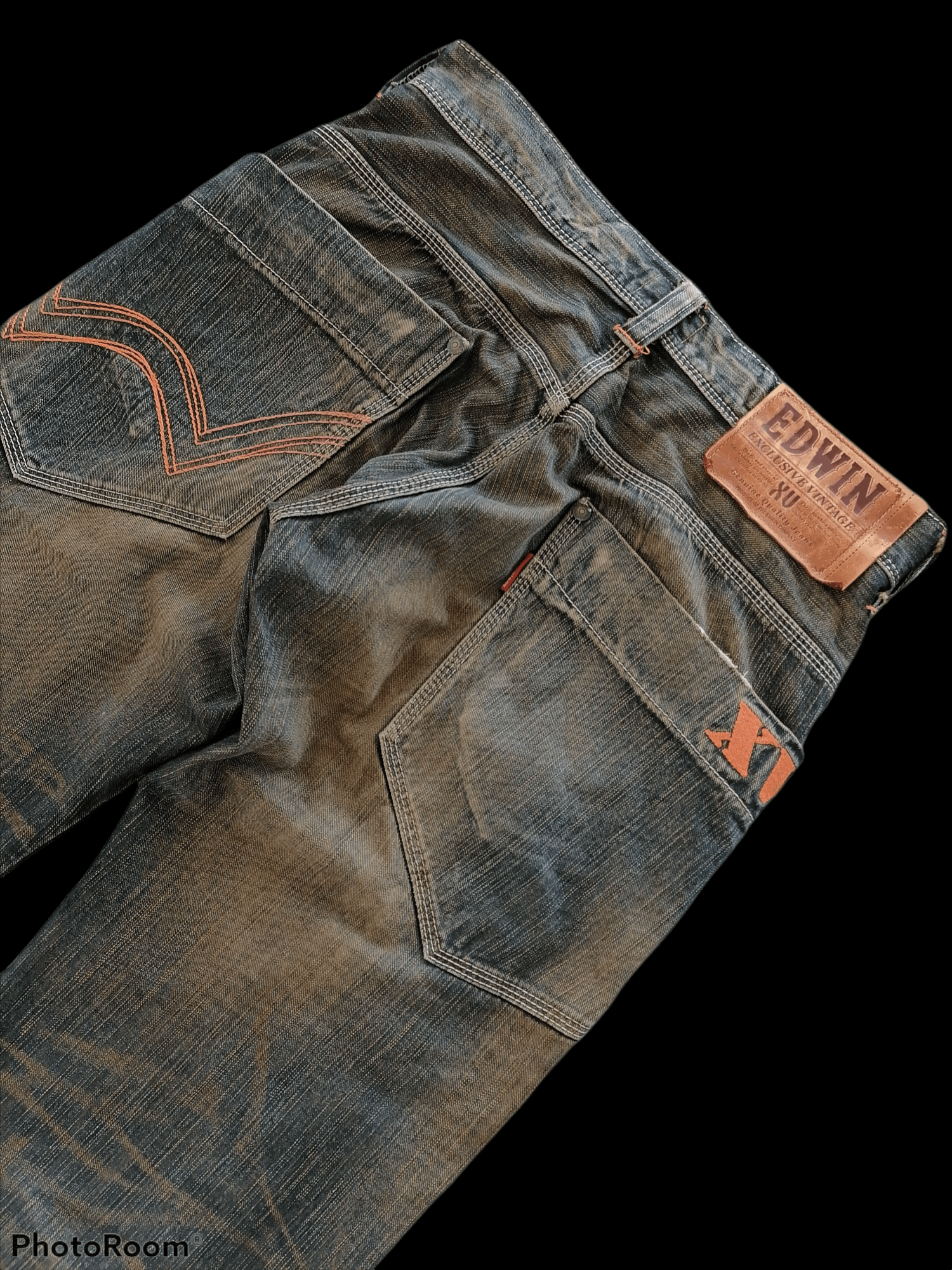 Japanese Brand Edwin Exclusive Vintage Rusty Distressed Denim Pants Size US 32 / EU 48 - 7 Thumbnail