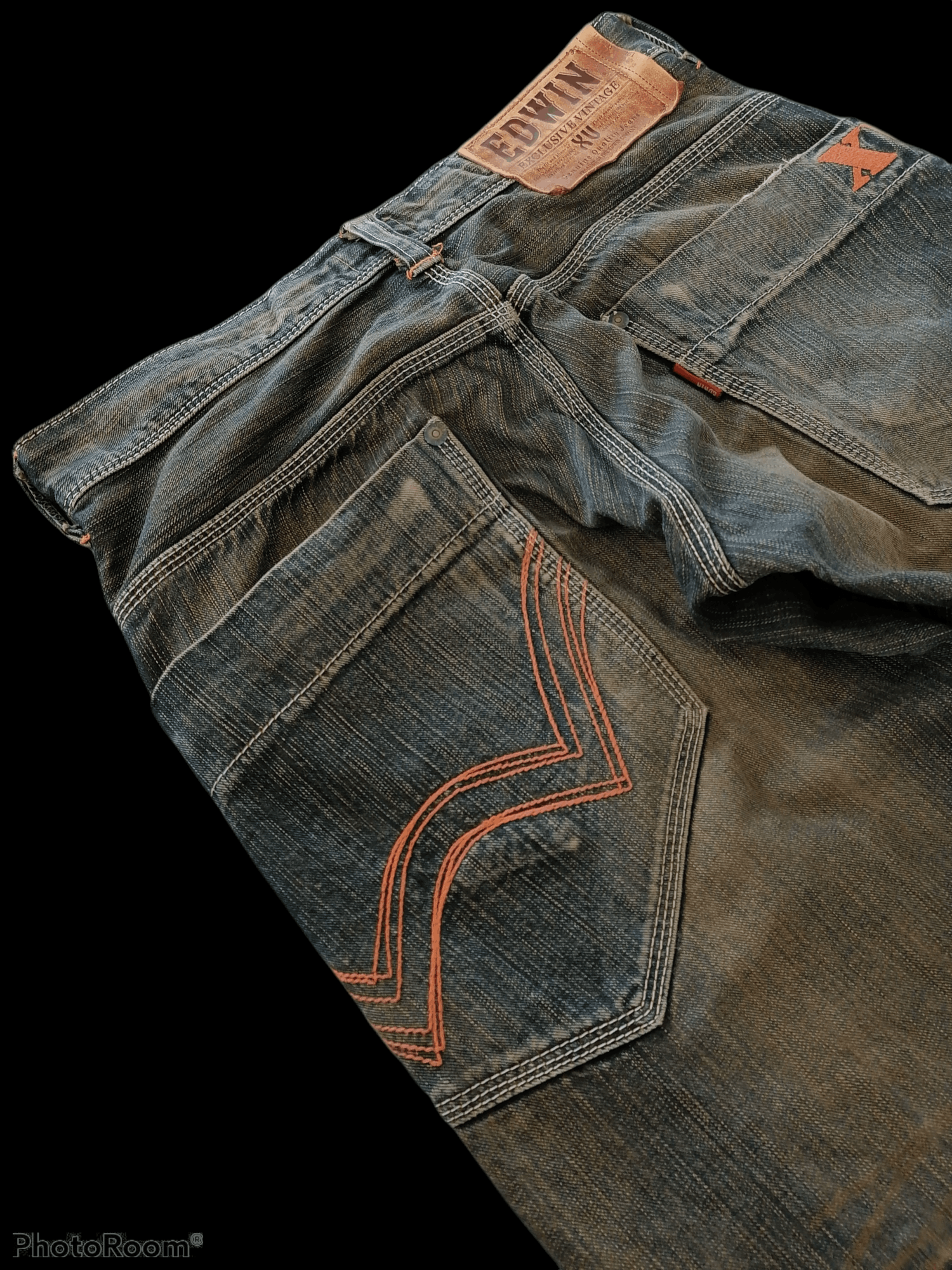 Japanese Brand Edwin Exclusive Vintage Rusty Distressed Denim Pants Size US 32 / EU 48 - 6 Thumbnail