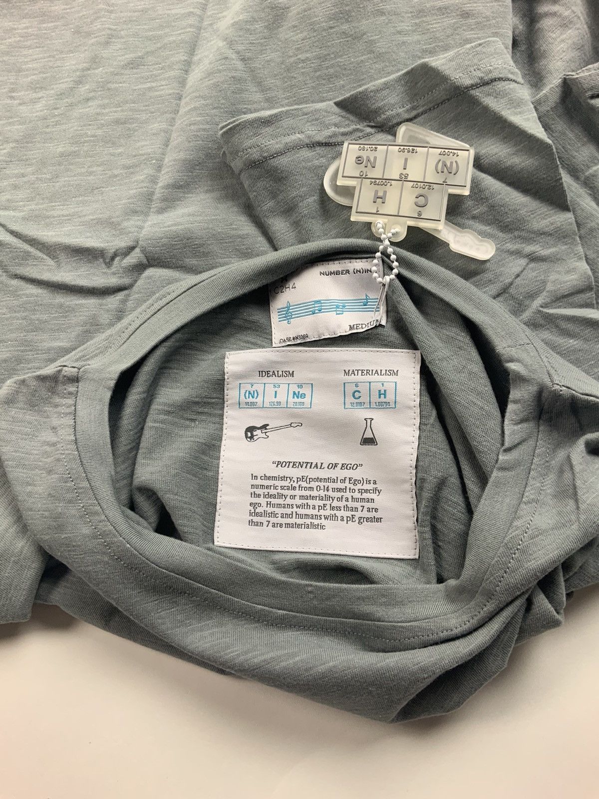 C2H4 × Number (N)ine C2H4 Number (N)ine PE Value Tee Shirt Grey Medium Size US M / EU 48-50 / 2 - 4 Thumbnail