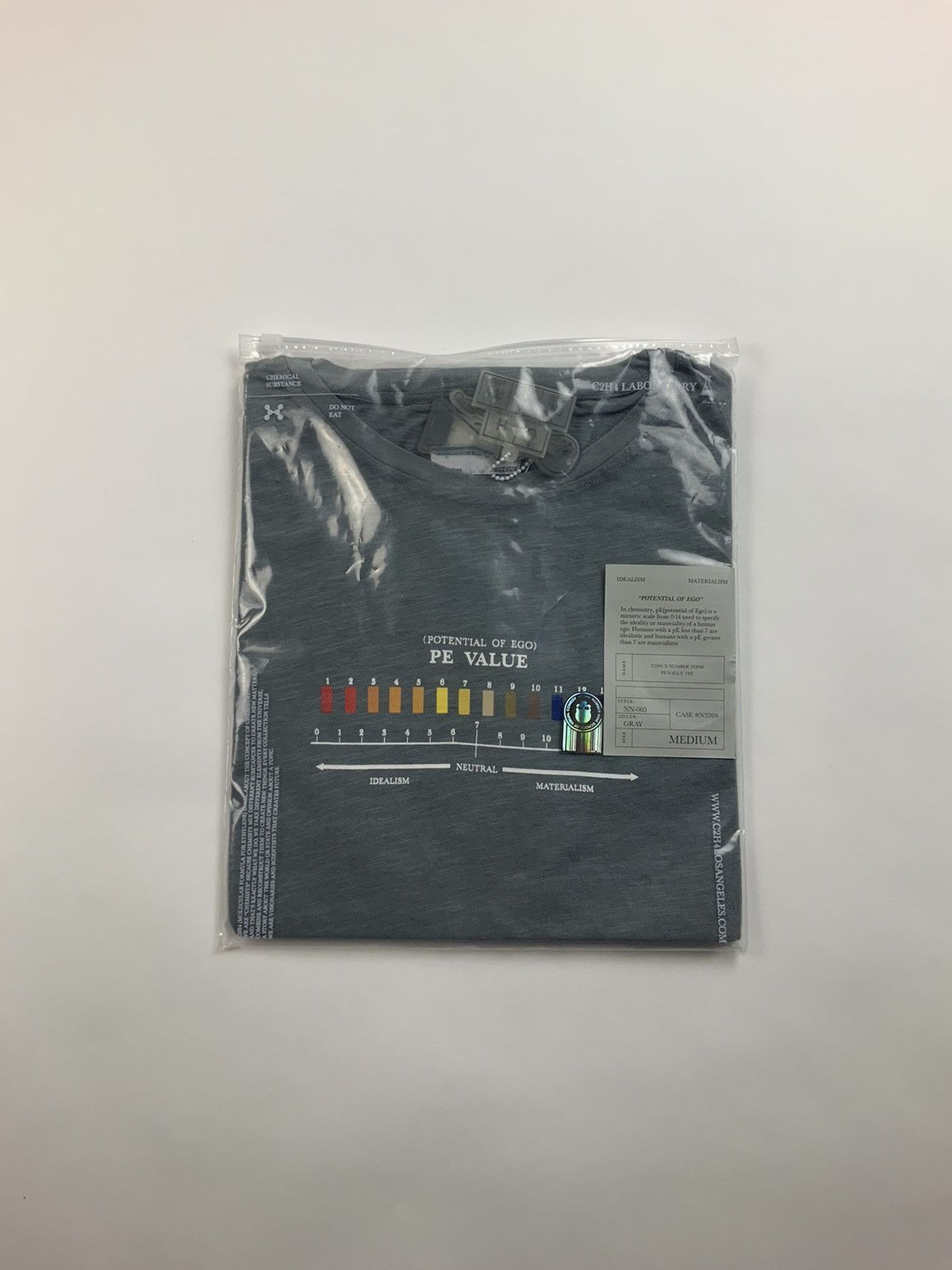 C2H4 × Number (N)ine C2H4 Number (N)ine PE Value Tee Shirt Grey Medium Size US M / EU 48-50 / 2 - 8 Thumbnail