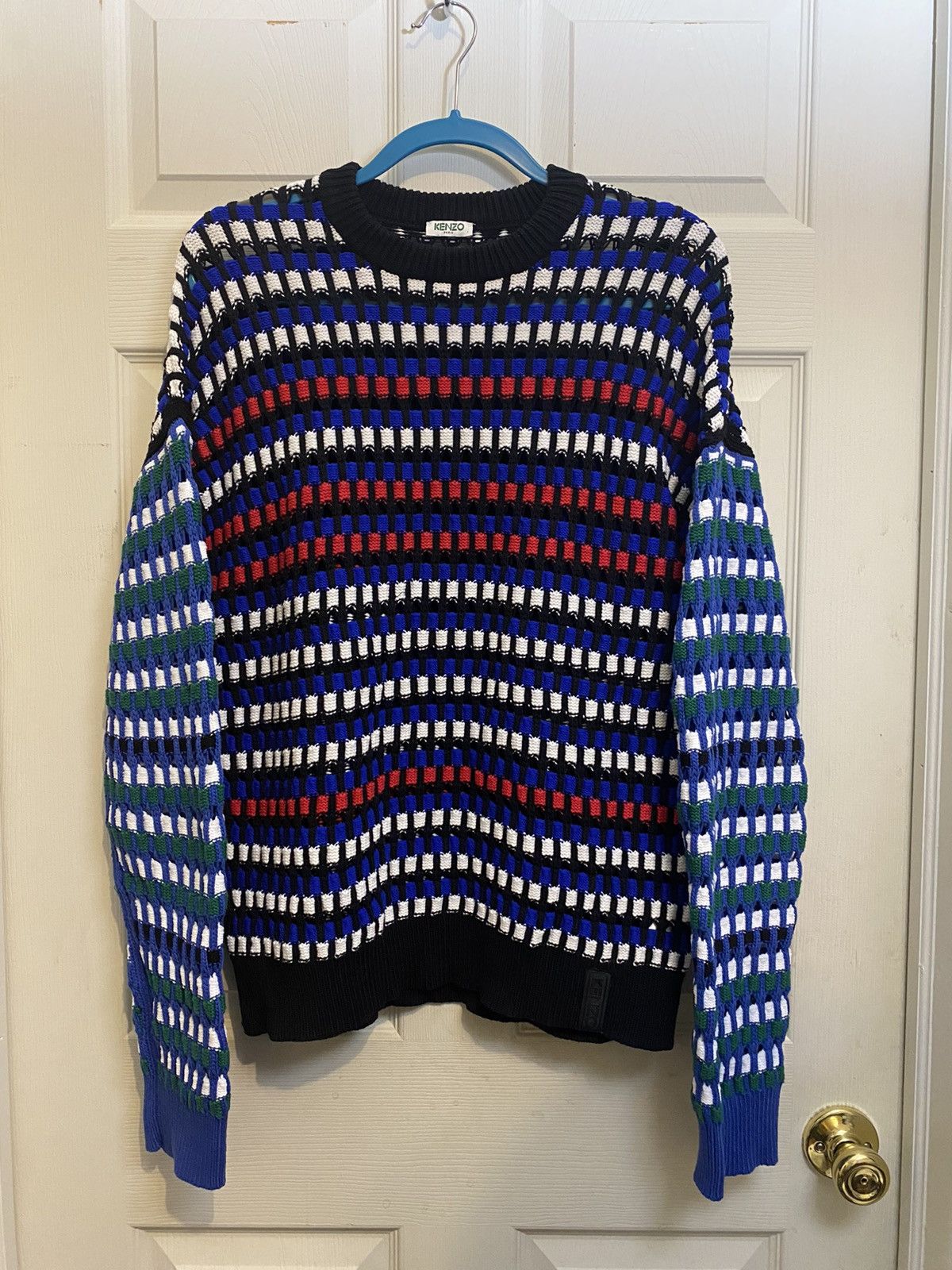 Kenzo Kenzo Patterned Knit Sweater Size US M / EU 48-50 / 2 - 1 Thumbnail