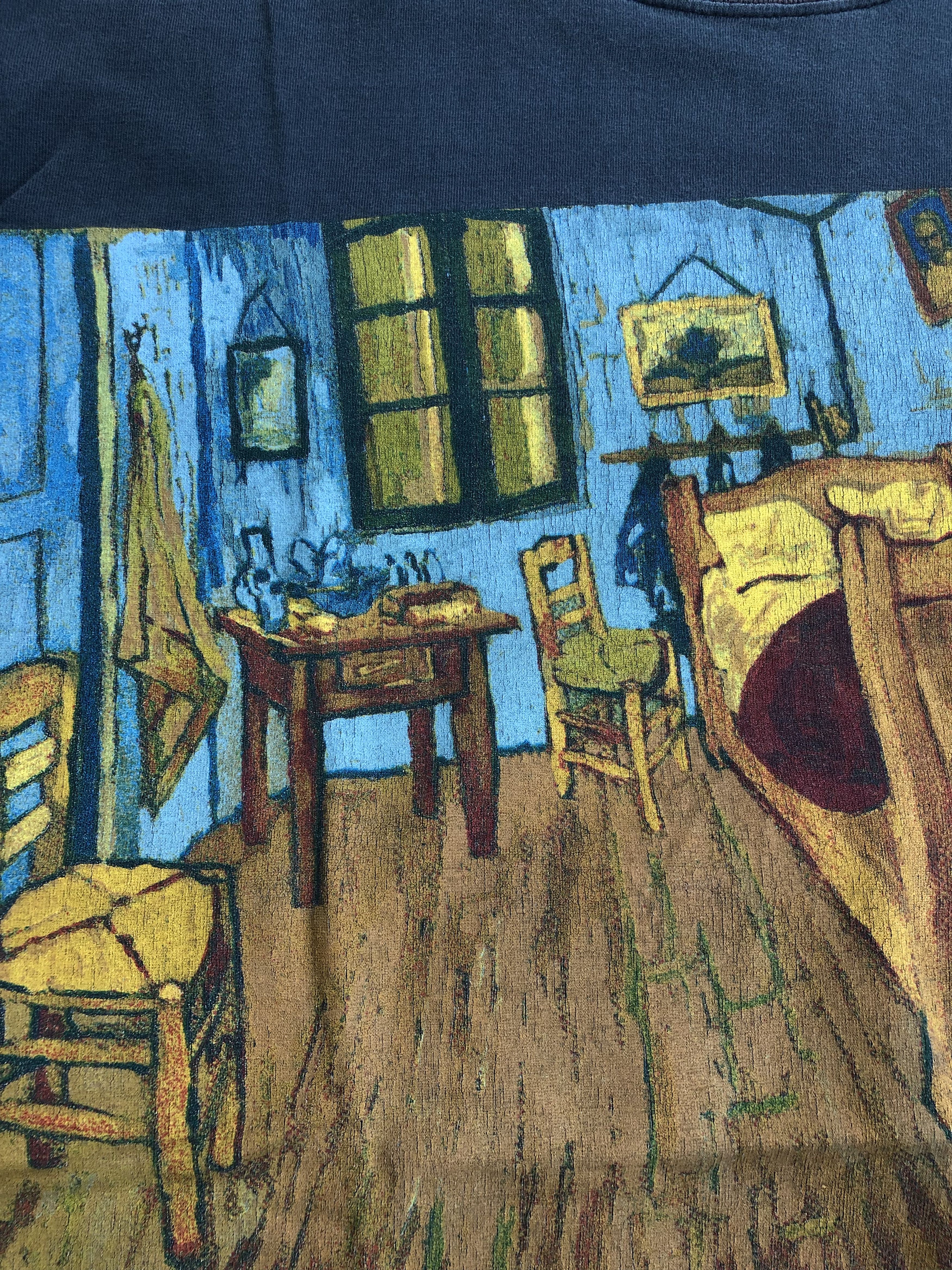 Vintage Vintage 90s Vincent van Gogh Vincent's Bedroom t-shirt Size US L / EU 52-54 / 3 - 3 Thumbnail