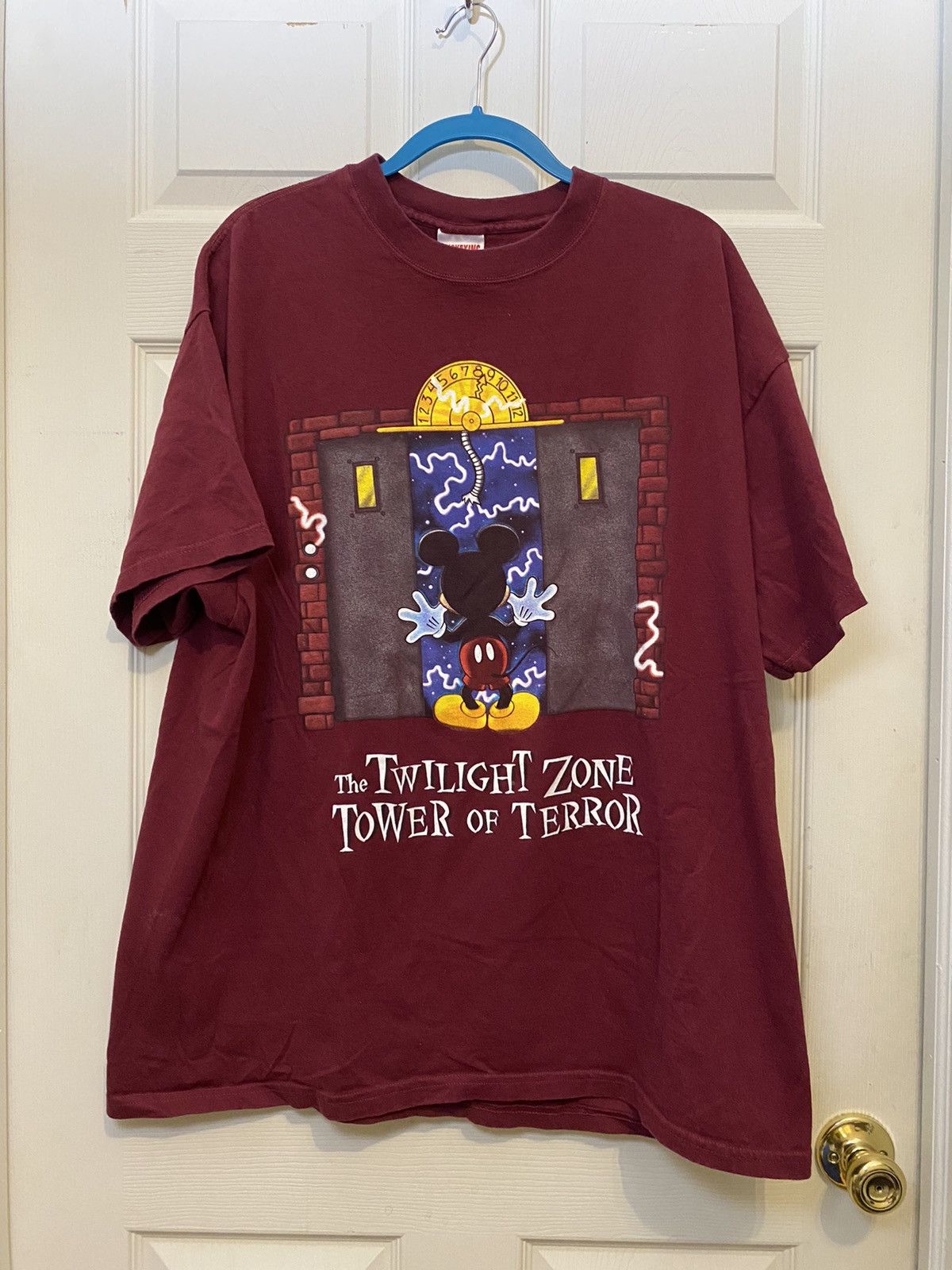 Vintage 90s 2024 Walt Disney World The Twilight Zone Tower of Terror Mickey T-Shirt