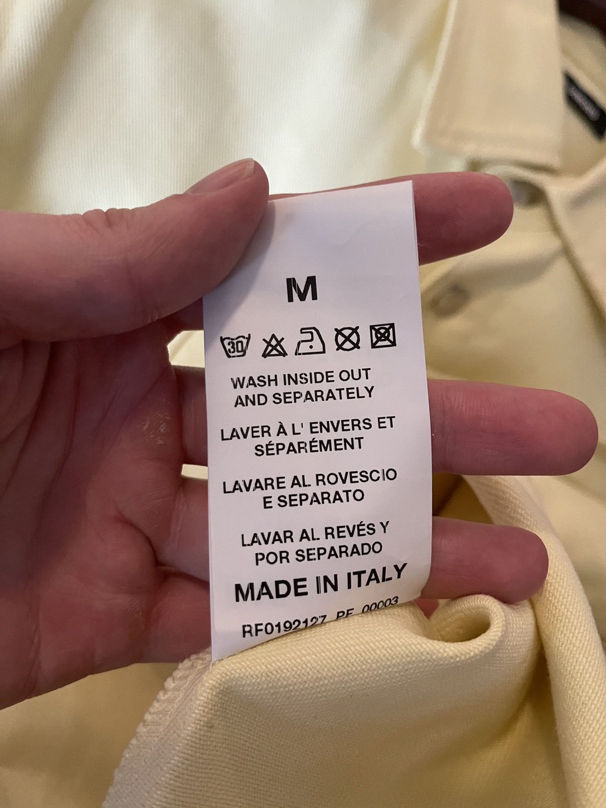 Raf Simons RAF SIMONS DENIM SHIRT YELLOW Size US M / EU 48-50 / 2 - 6 Thumbnail