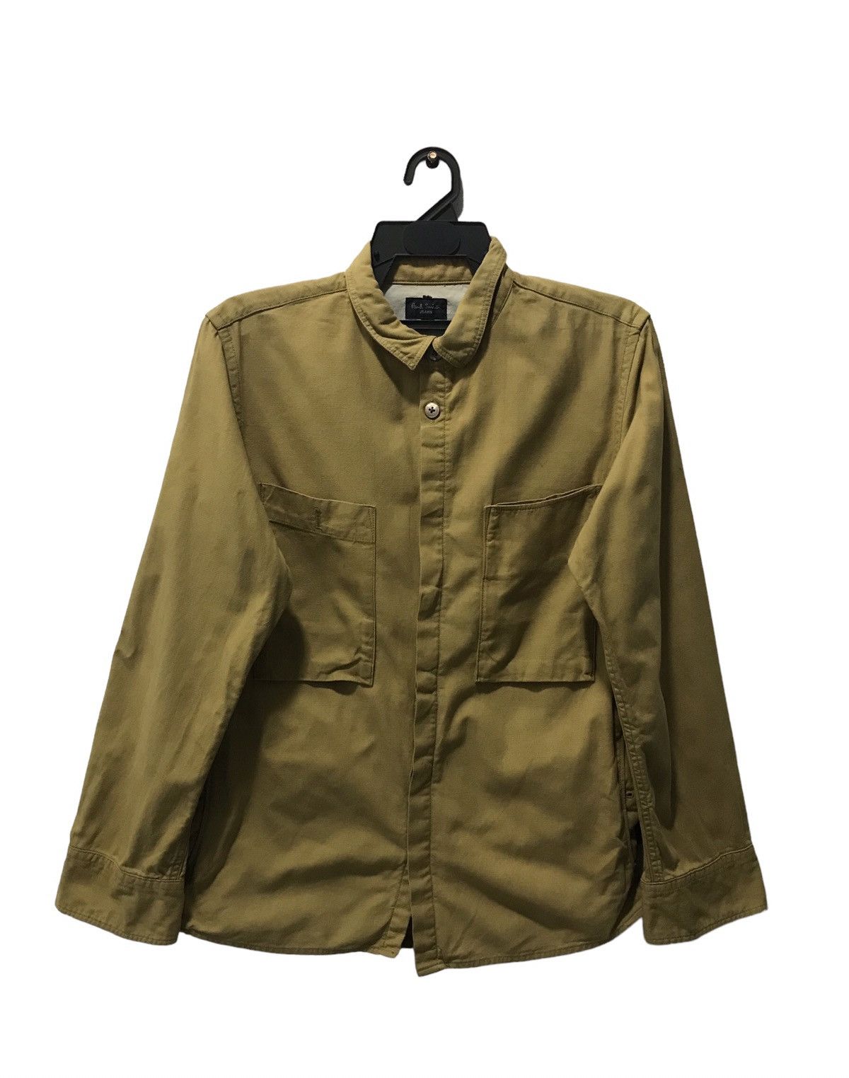 Paul Smith Paul Smith Jeans Khaki Work Shirt Jacket – Size L Size US L / EU 52-54 / 3 - 1 Thumbnail
