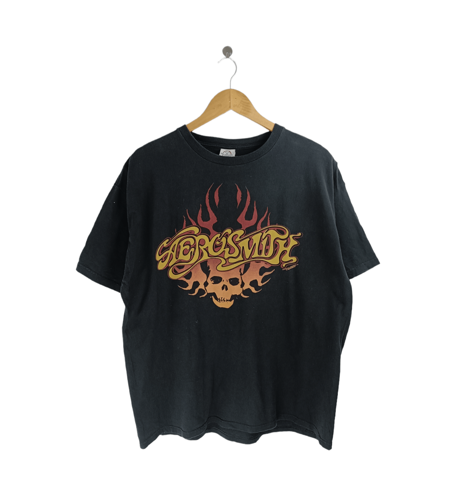 80'S Bon Jovi Skull Pattern Forever Brotherhood tour 1989 Tour Band T-shirt Band Tee Men's M equivalent Vintage unclear black type Vintage Second Hand