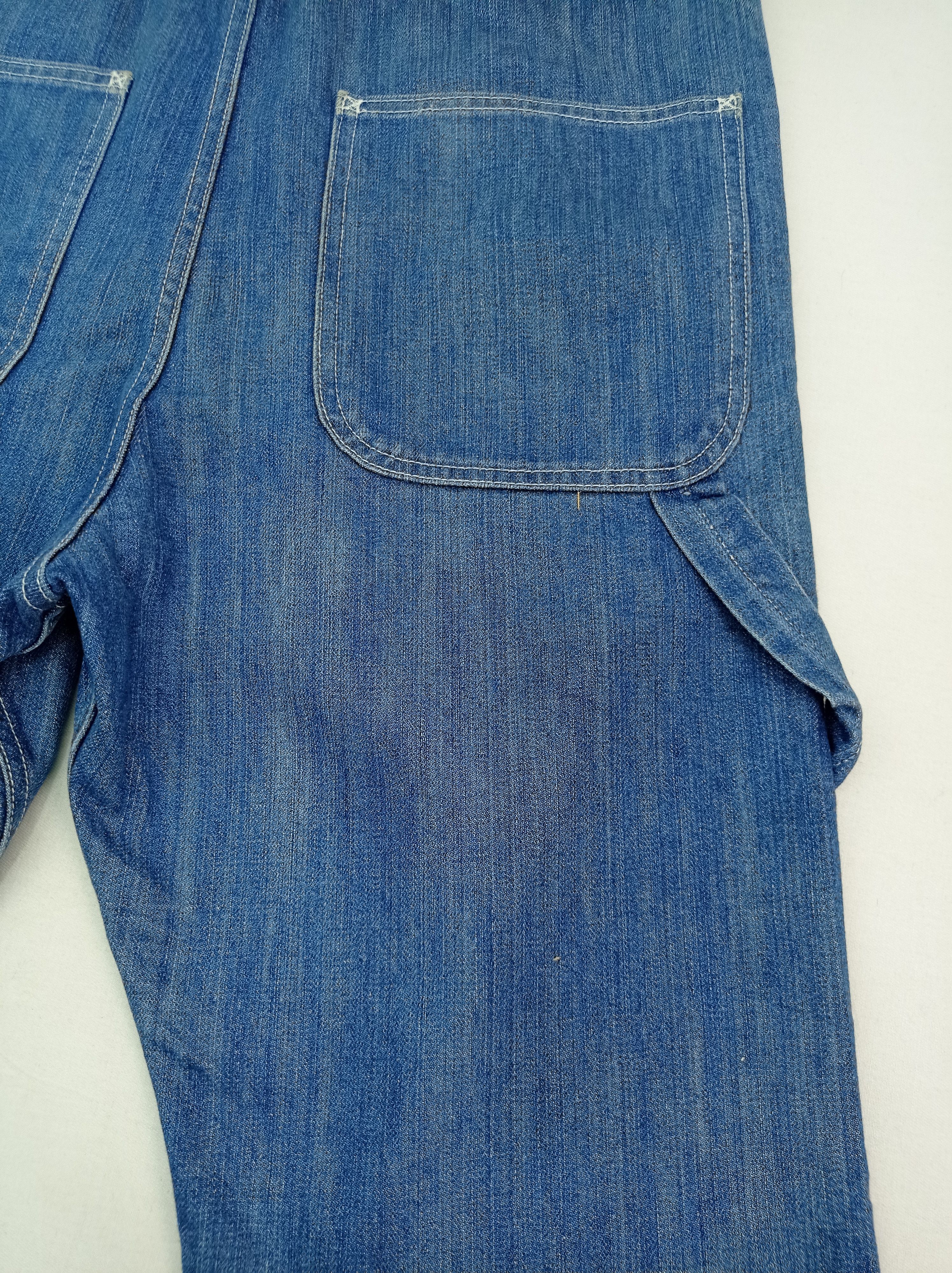 HARE × Japanese Brand 🇯🇵Hare Drop Crotch Denim Carpenter Pants Size US 31 - 13 Thumbnail