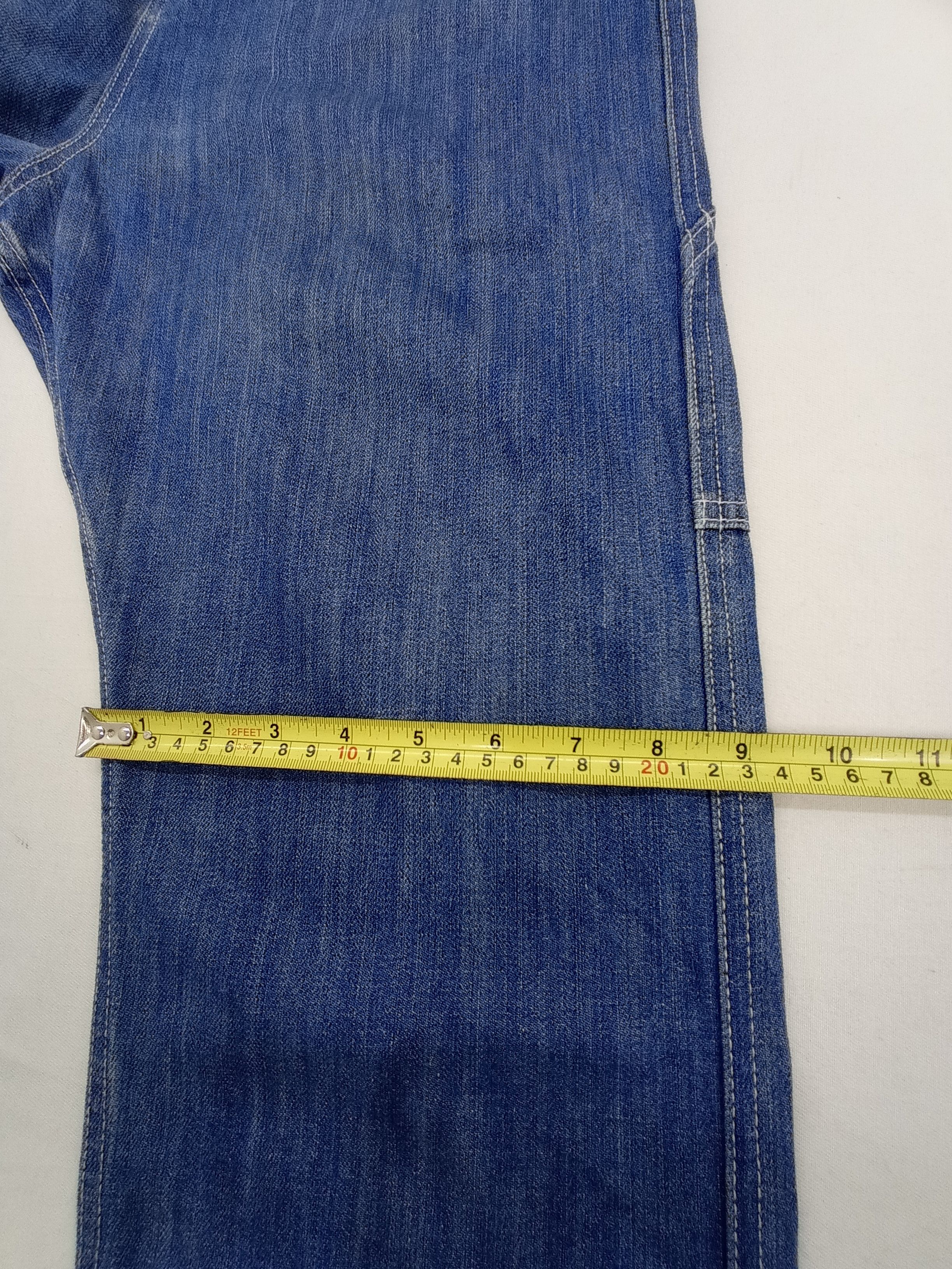 HARE × Japanese Brand 🇯🇵Hare Drop Crotch Denim Carpenter Pants Size US 31 - 18 Thumbnail