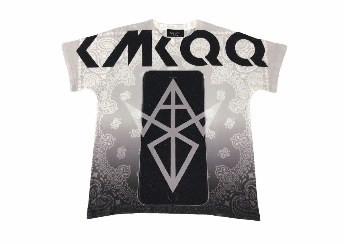 Japanese Brand Qiss Qill Clothing Paisley Art Full Print Tee Size US L / EU 52-54 / 3 - 1 Thumbnail