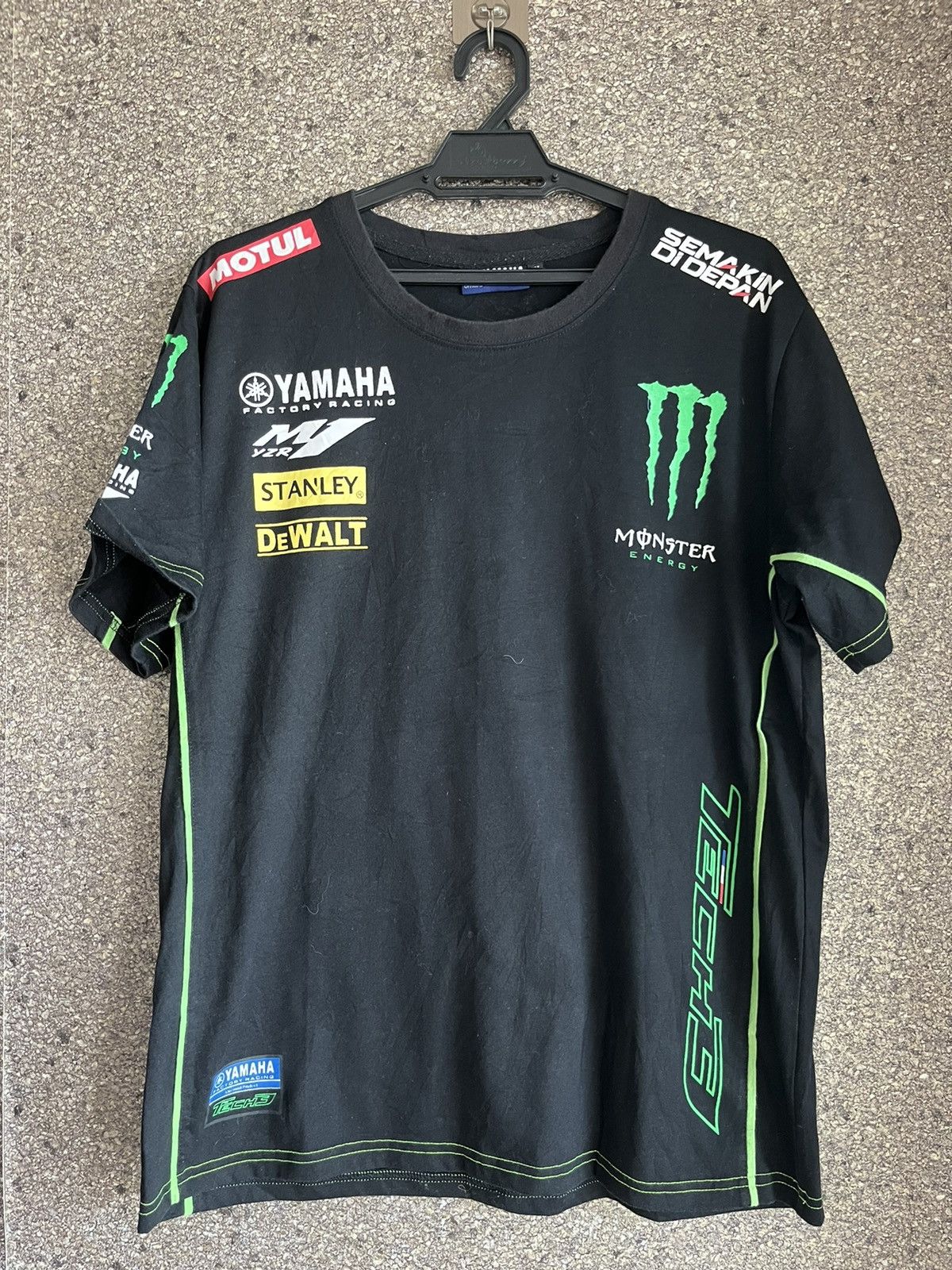 image of Vintage Monster Energy Ft38 in Black, Men's (Size XL)