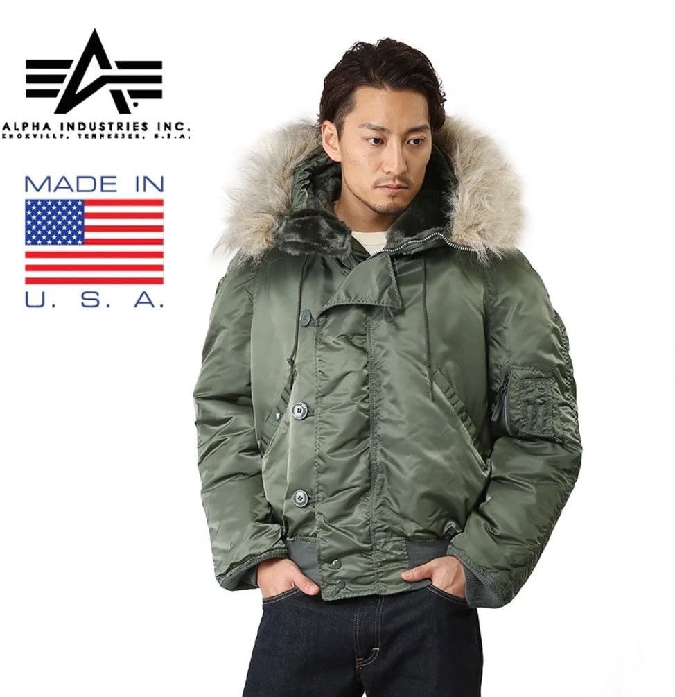 Alpha Industries Vintage Alpha Industries N-2B Cold Weather Bomber Jacket Size US L / EU 52-54 / 3 - 1 Thumbnail
