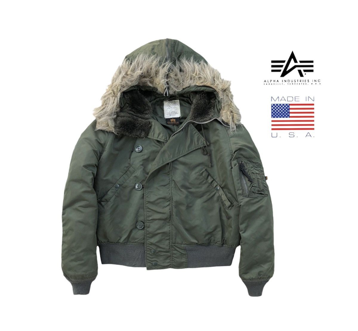 Alpha Industries Vintage Alpha Industries N-2B Cold Weather Bomber Jacket Size US L / EU 52-54 / 3 - 2 Thumbnail
