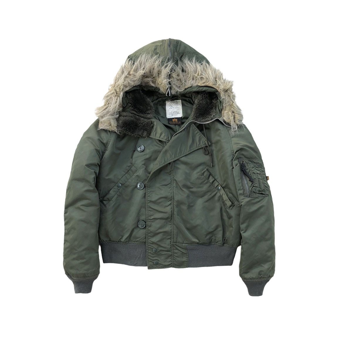 Alpha Industries Vintage Alpha Industries N-2B Cold Weather Bomber Jacket Size US L / EU 52-54 / 3 - 3 Thumbnail