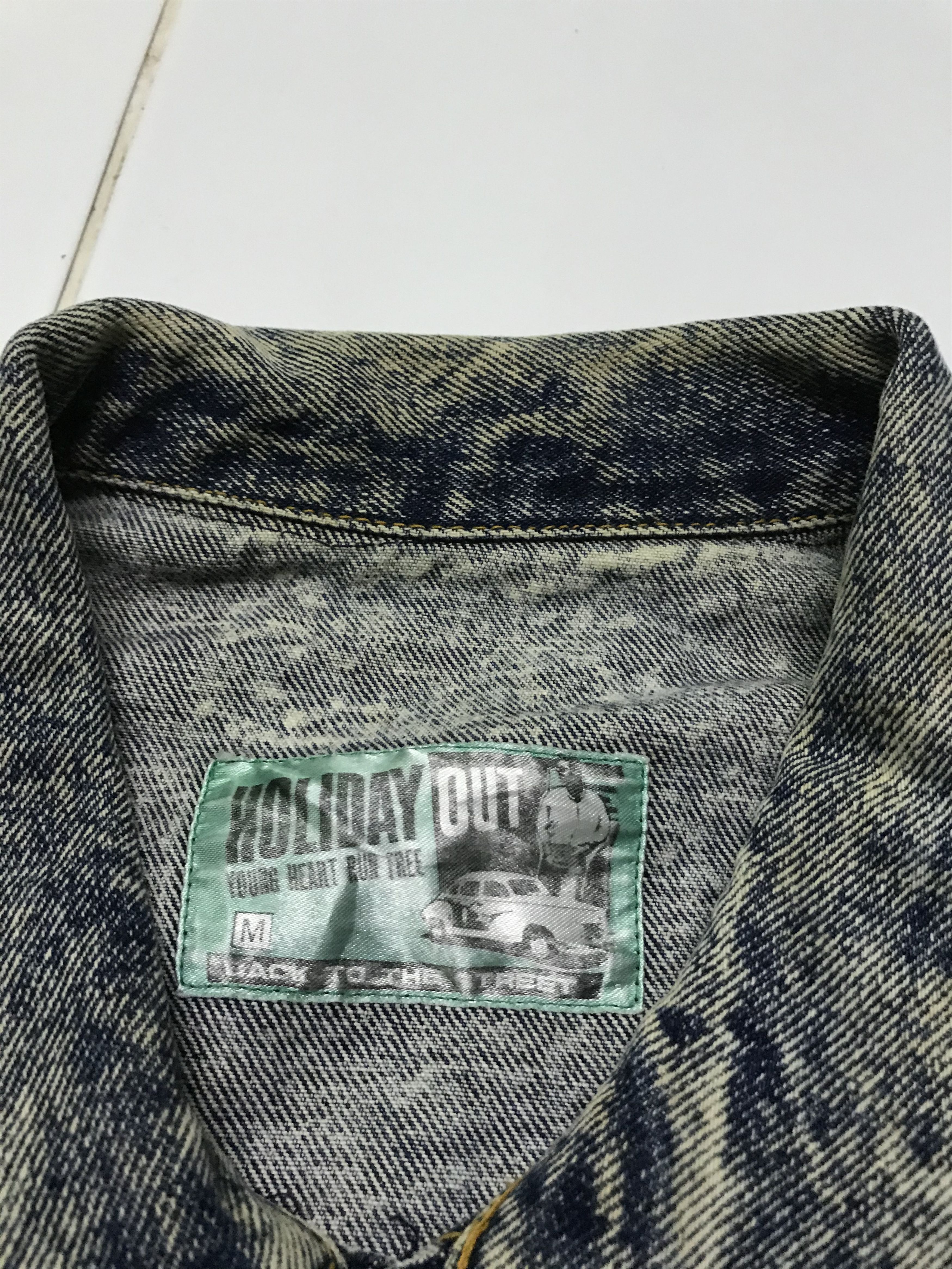 Vintage Vintage Acid wash trucker denim jacket Size US M / EU 48-50 / 2 - 2 Thumbnail