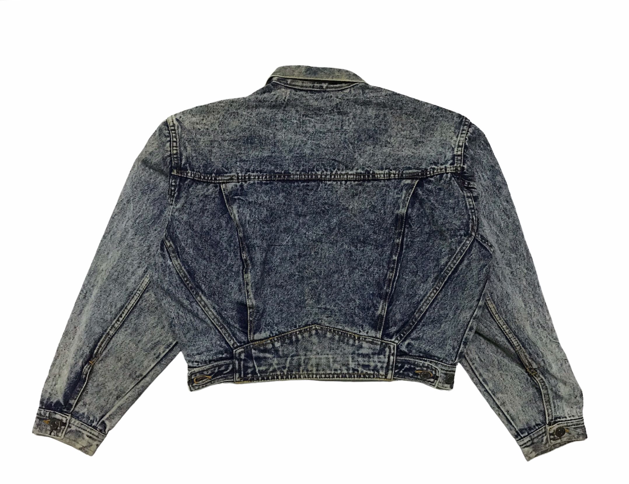 Vintage Vintage Acid wash trucker denim jacket Size US M / EU 48-50 / 2 - 5 Thumbnail