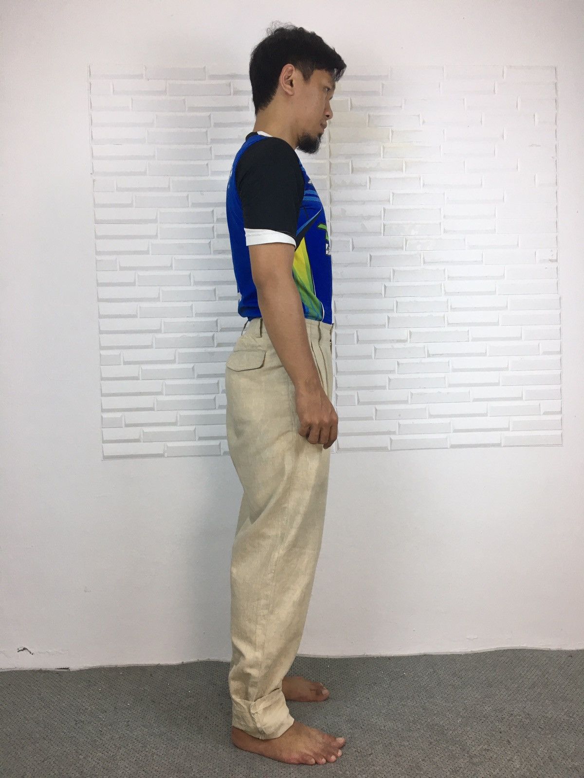 Issey Miyake × Vintage Vintage Issey Miyake Stripes Dirty Trousers Size US 29 - 17 Thumbnail
