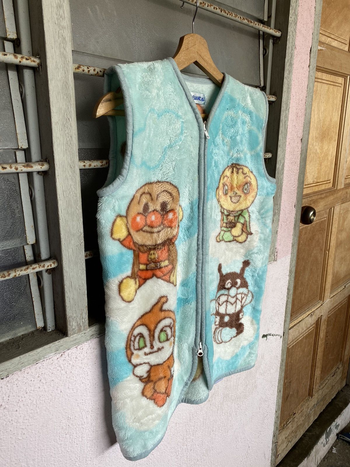 Cartoon Network × Japanese Brand ⚡️Final drop⚡️ Anpan Man Spellout Big Logo Fleece Vest Size US M / EU 48-50 / 2 - 3 Thumbnail