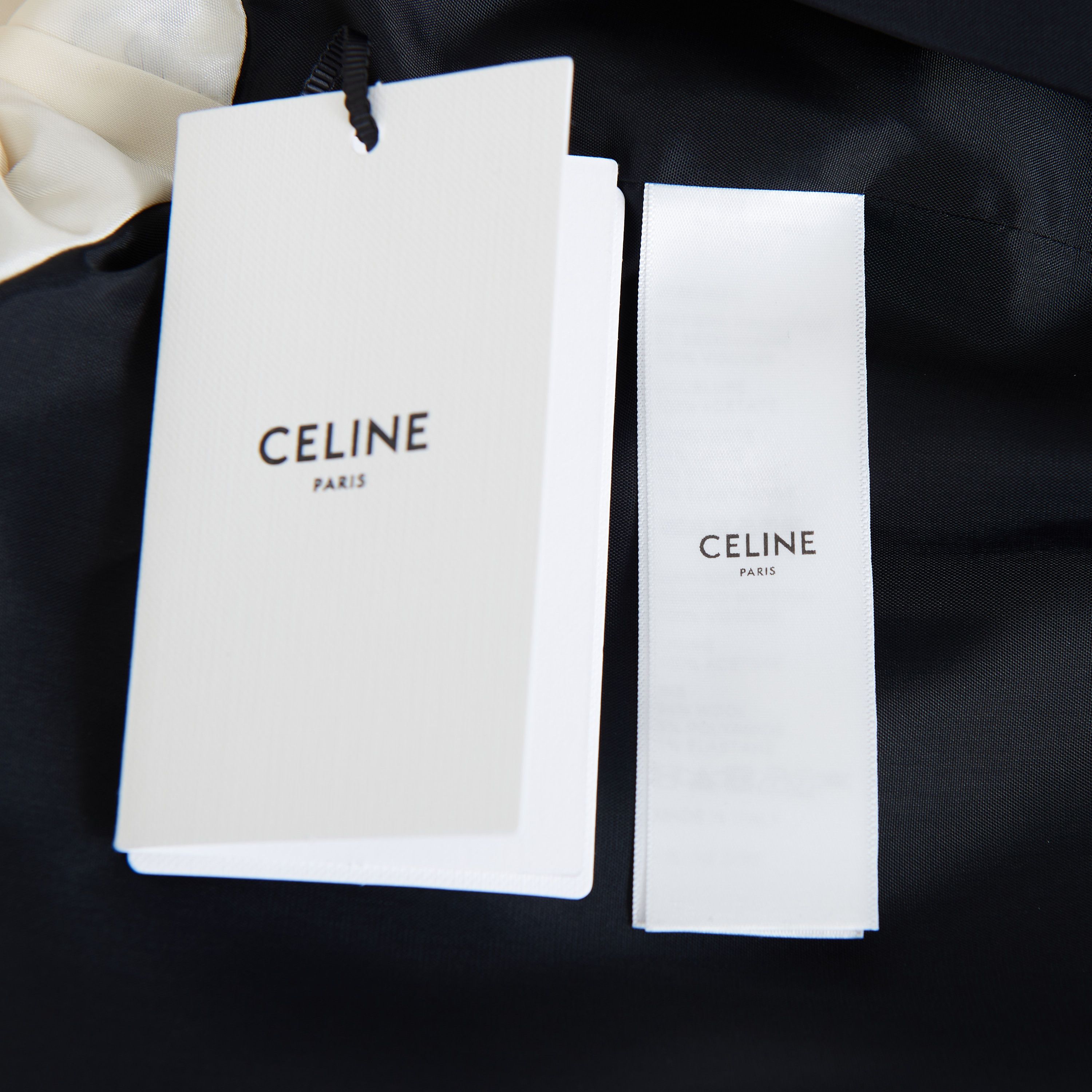 Celine Oversized Teddy Jacket In Satin w/ Lost Paradise Embroidery Size US M / EU 48-50 / 2 - 14 Thumbnail
